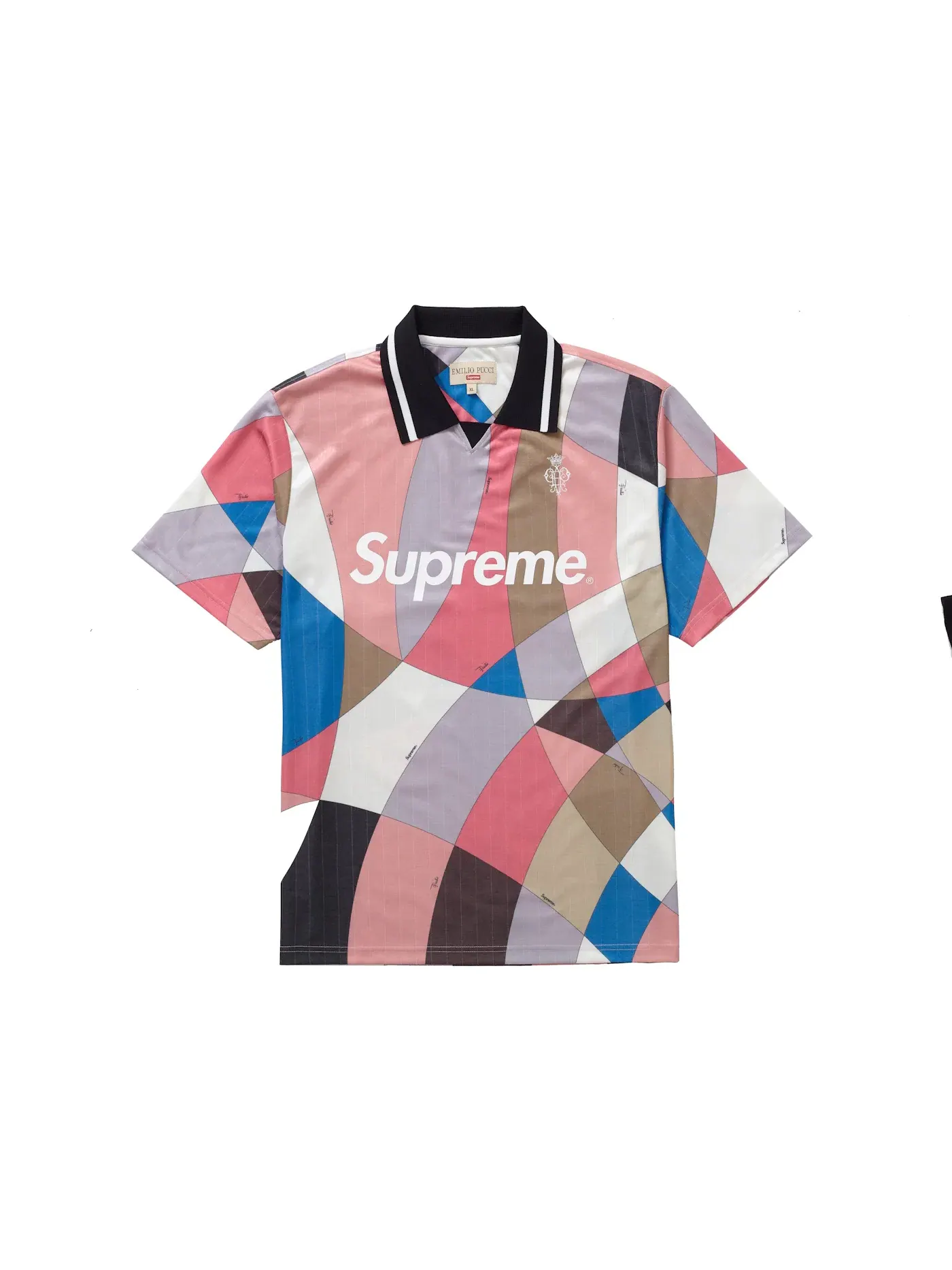 Мужская футбольная джерси с принтом Emilio Pucci Jersey Supreme — изображение 1 из 2, розовый