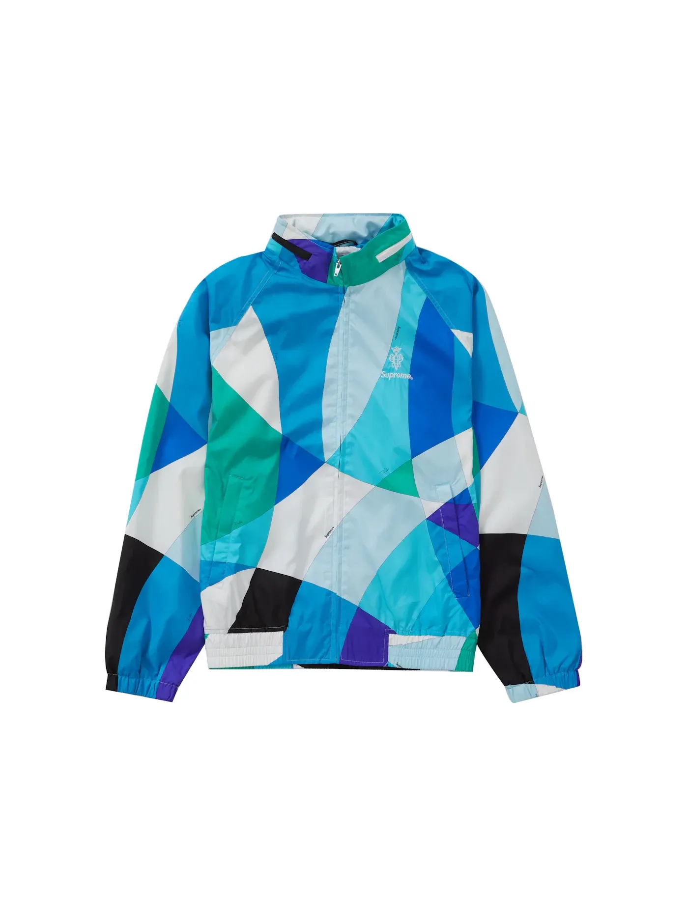 Мужская куртка с принтом Supreme Emilio Pucci Sport Jacket — изображение 2 из 3, синий