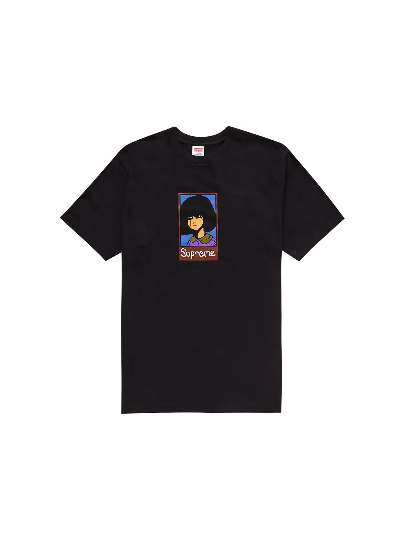 Мужская футболка с принтом Supreme Tee — изображение 1 из 1, черный