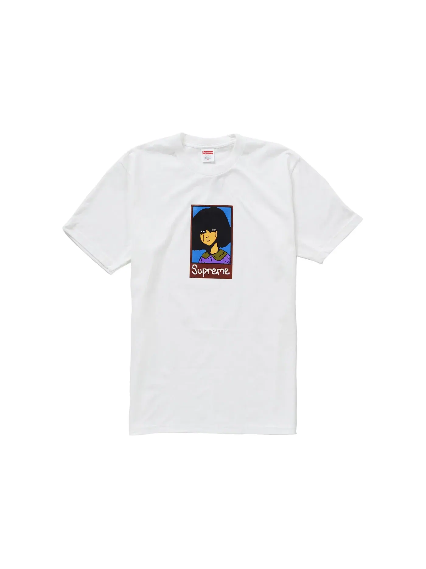 Мужская футболка с принтом Supreme Tee — изображение 1 из 1, белый