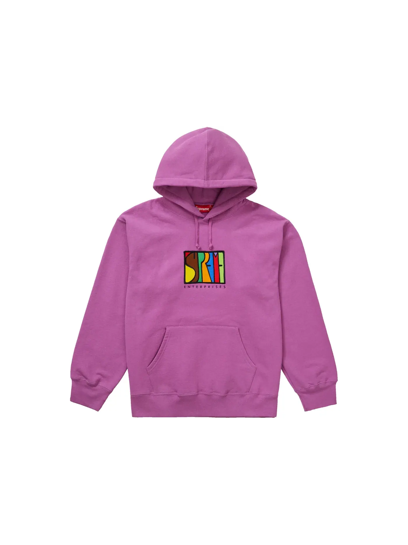 Мужской худи с капюшоном Hooded Sweatshirt Supreme — изображение 1 из 1, яркий фиолетовый