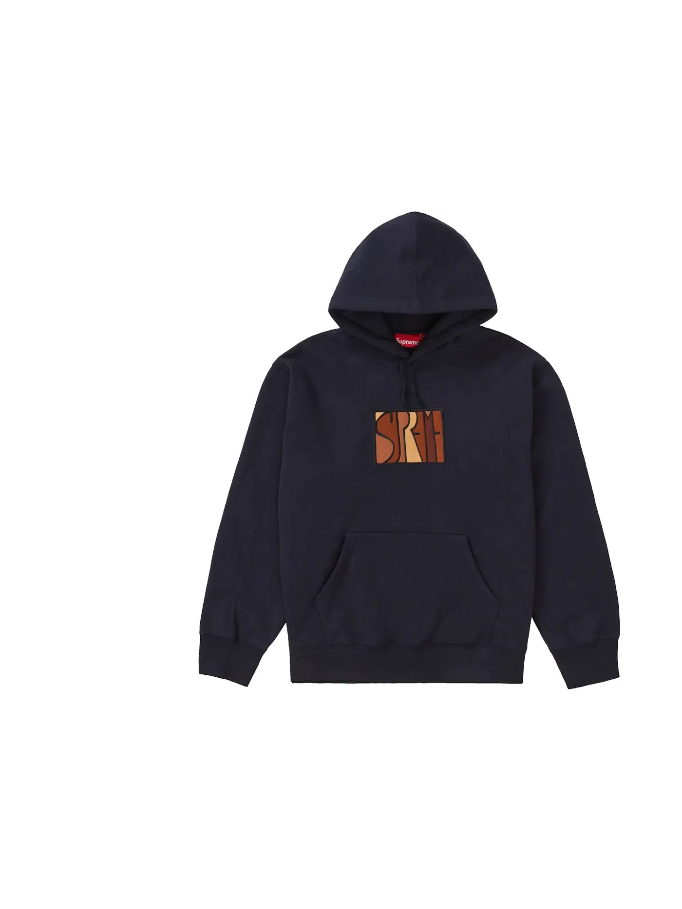 Мужской худи с капюшоном Supreme Hooded Sweatshirt — изображение 1 из 1, темно-синий