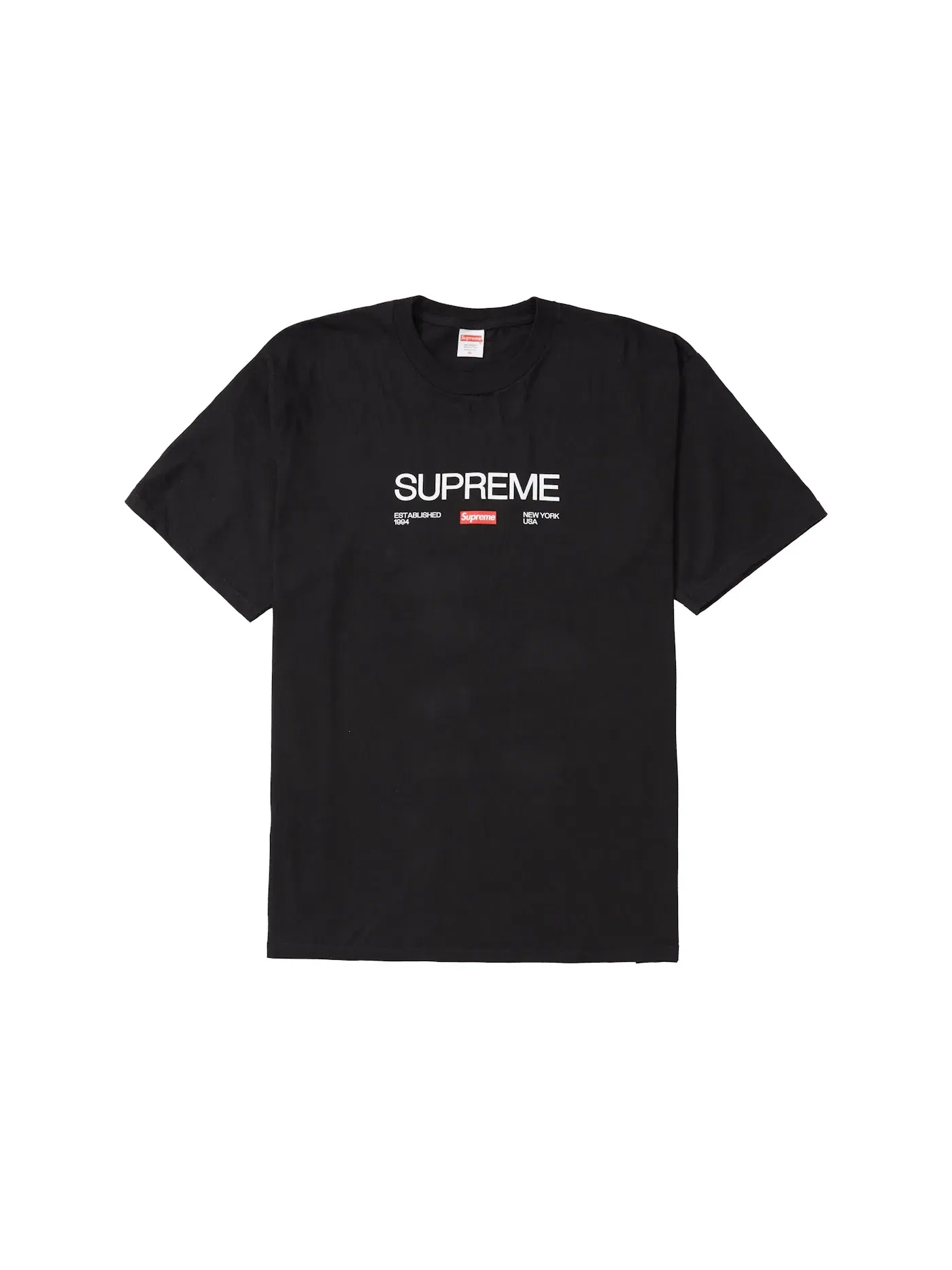 Мужская футболка с принтом Supreme Tee — изображение 1 из 1, черный