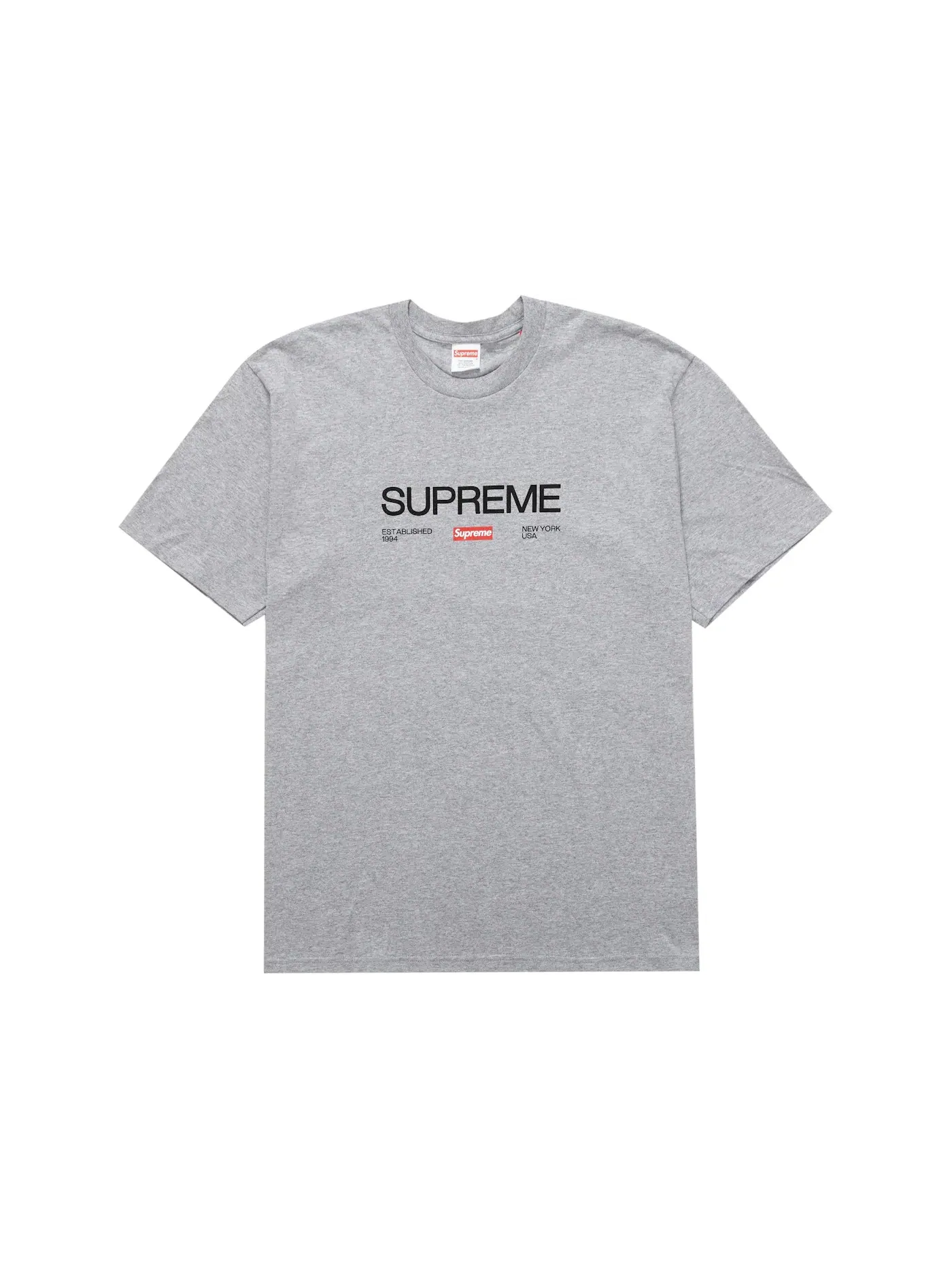 Мужская футболка с коротким рукавом с принтом Supreme Tee — изображение 1 из 1, серый