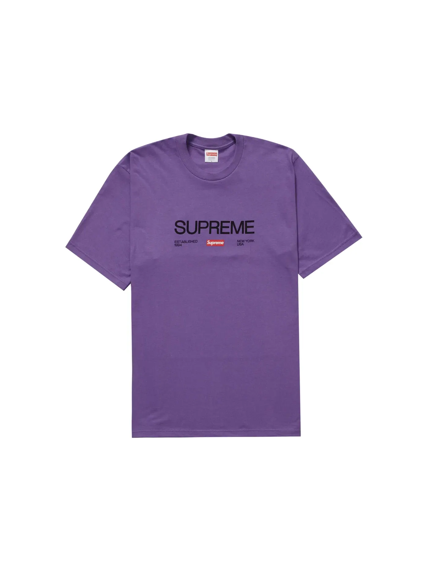 Мужская футболка с принтом Supreme Tee — изображение 1 из 1, фиолетовый