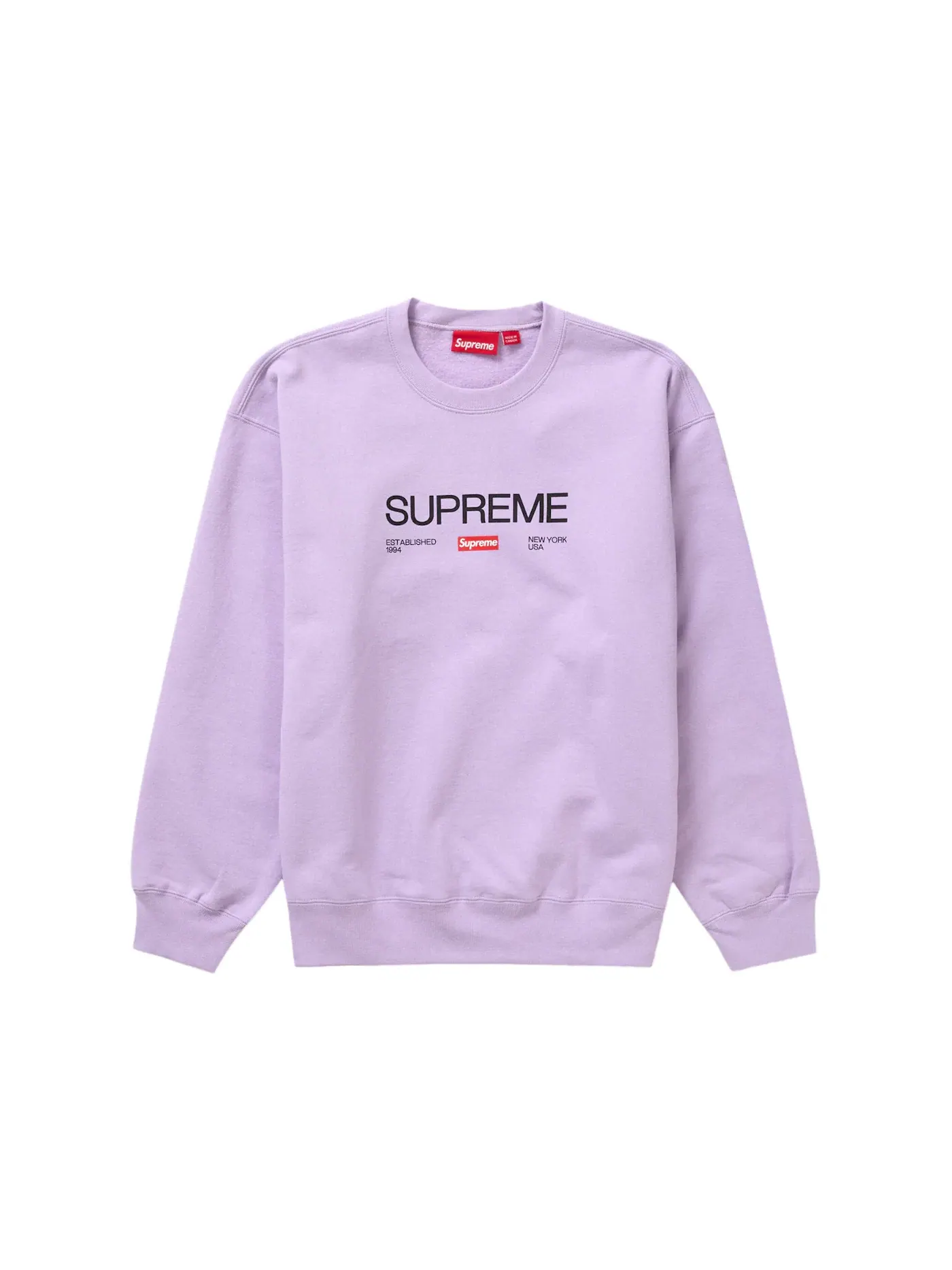 Мужской свитшот с круглым вырезом Supreme Crewneck — изображение 1 из 1, фиолетовый