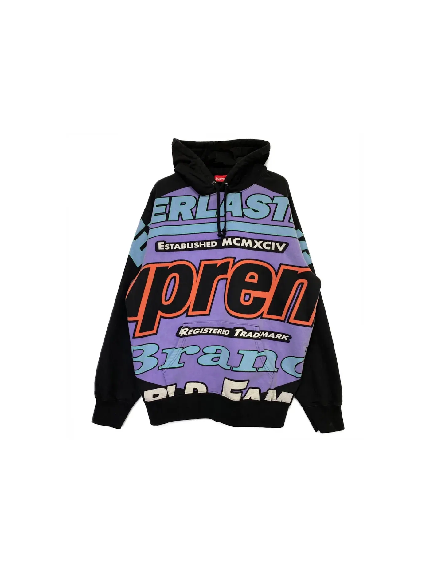Мужской худи с капюшоном Supreme Everlasting Sweatshirt — изображение 1 из 1, черный