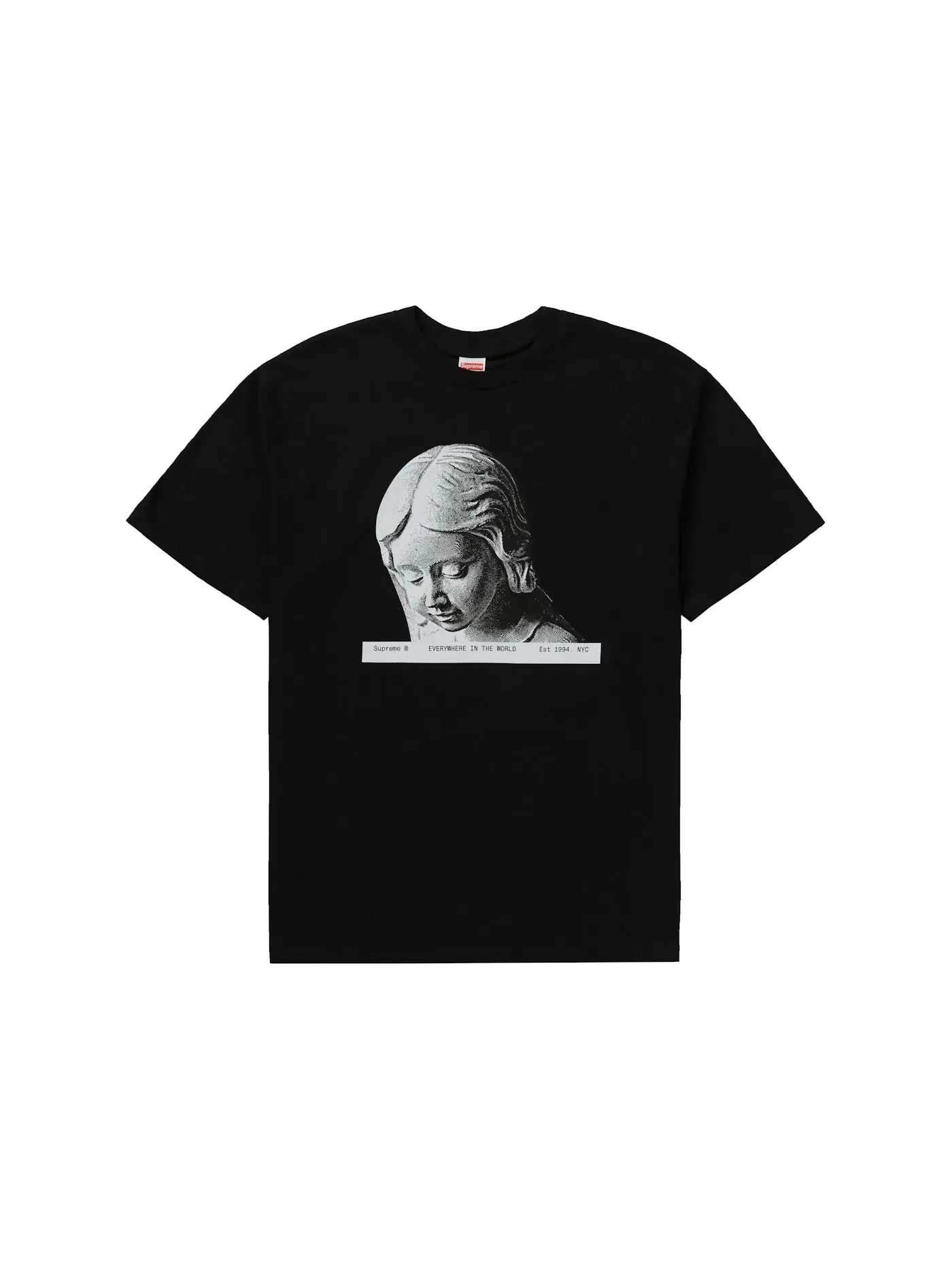 Мужская футболка с принтом Supreme Tee — изображение 1 из 1, черный