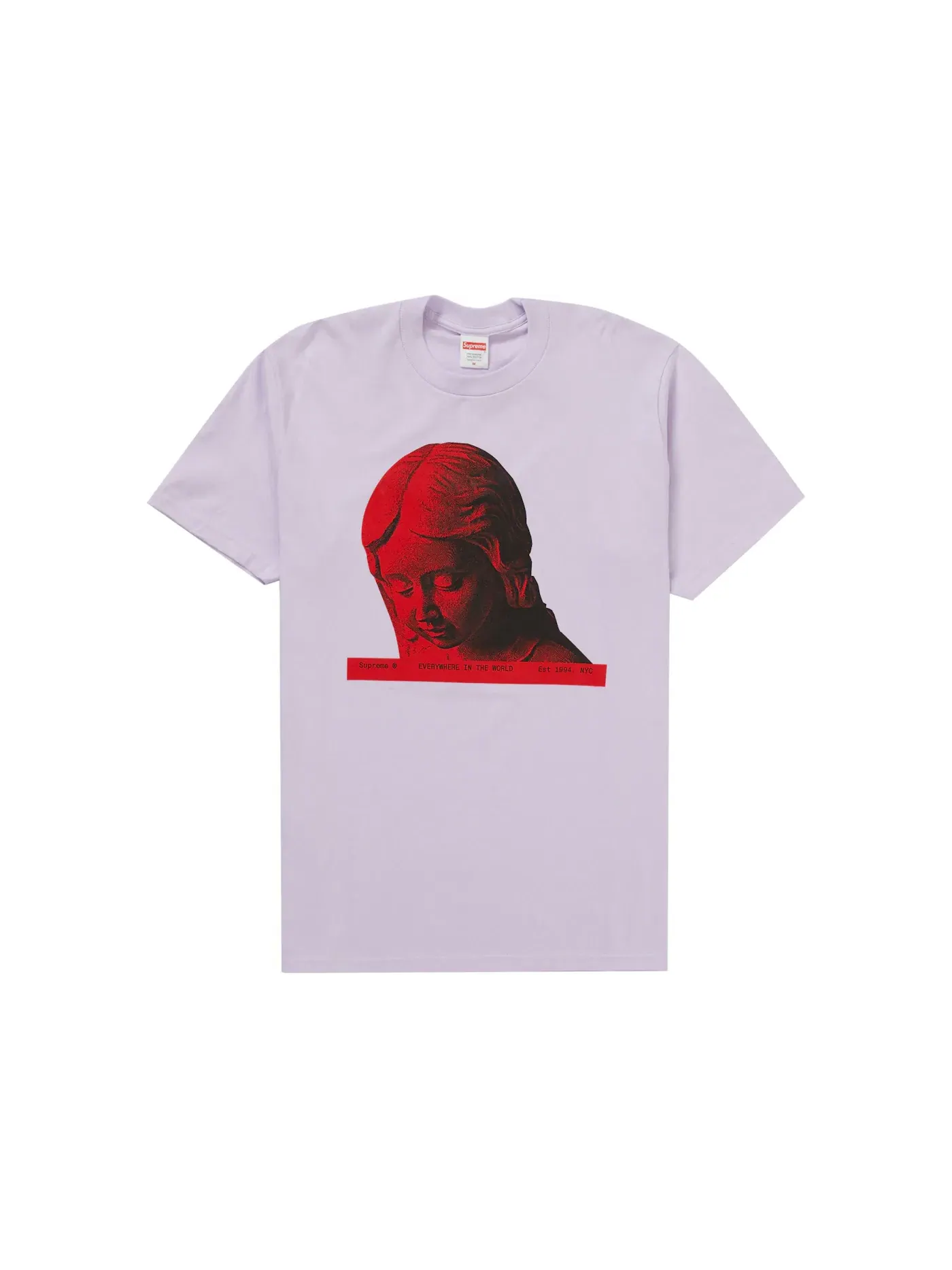 Мужская футболка Supreme Tee — изображение 1 из 1, светлый фиолетовый