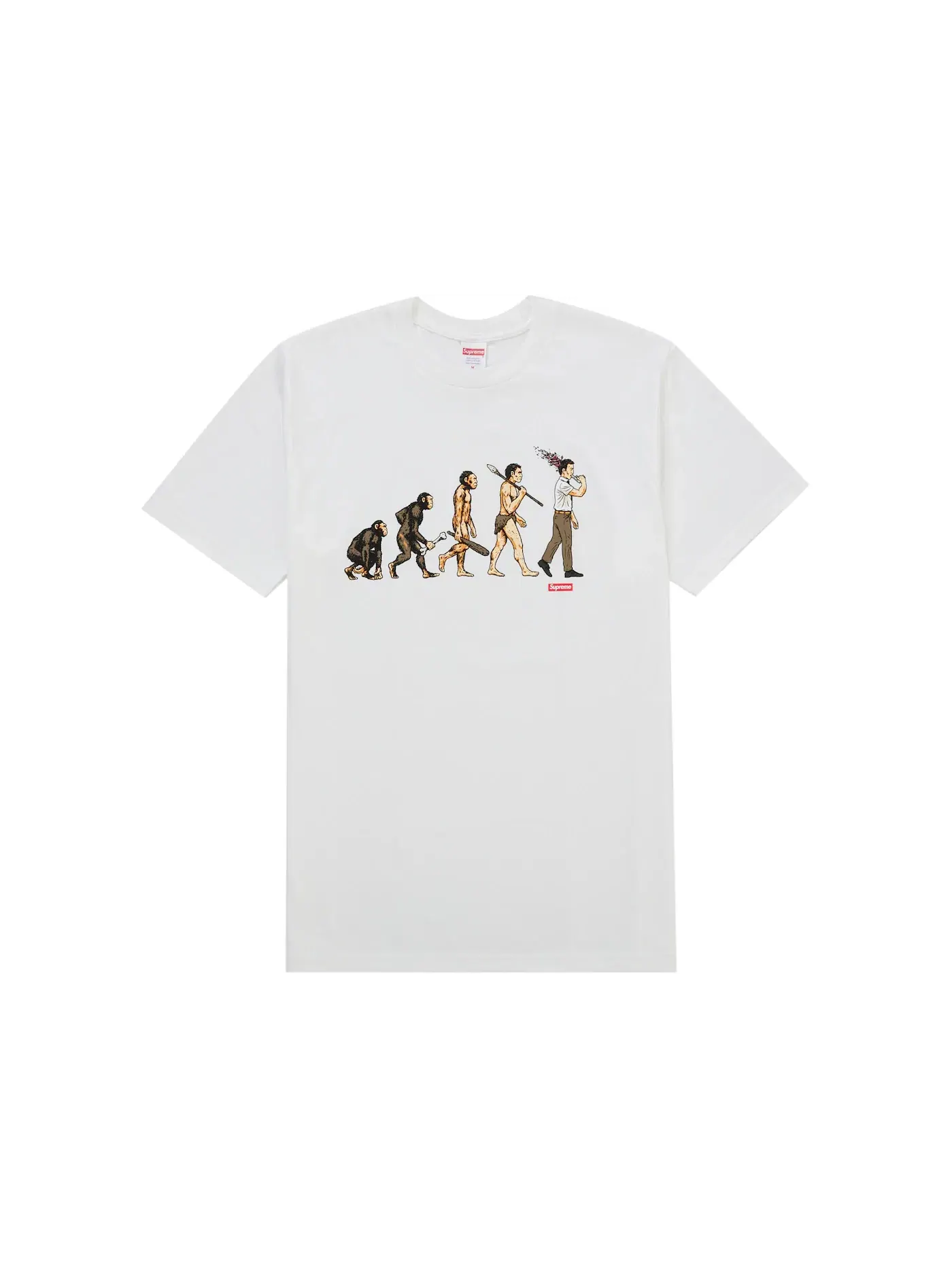 Мужская футболка с принтом Supreme Tee — изображение 1 из 1, белый