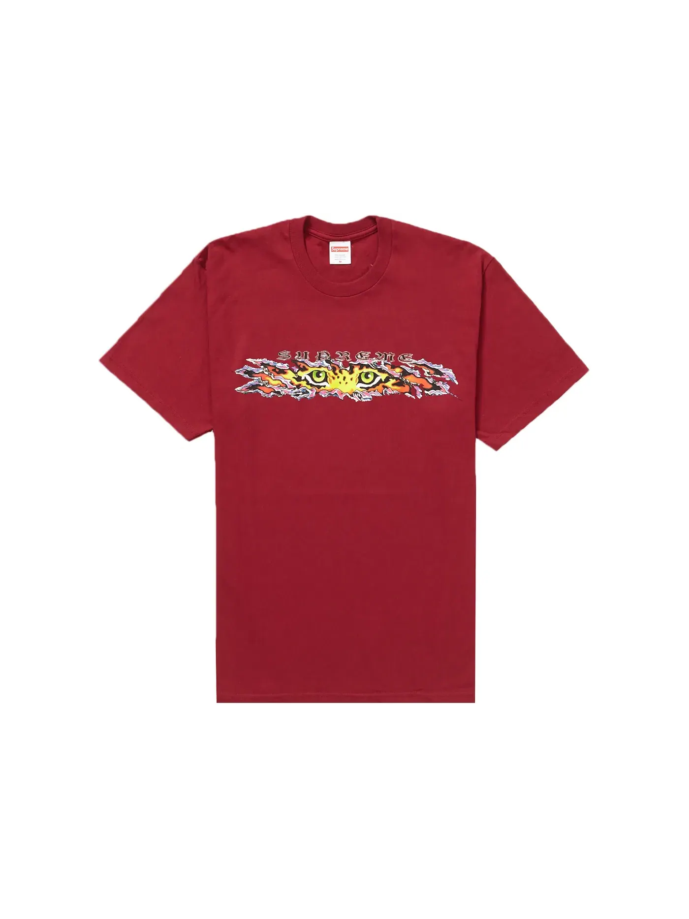 Мужская футболка с принтом Supreme Eyes Tee Supreme — изображение 1 из 1, красный