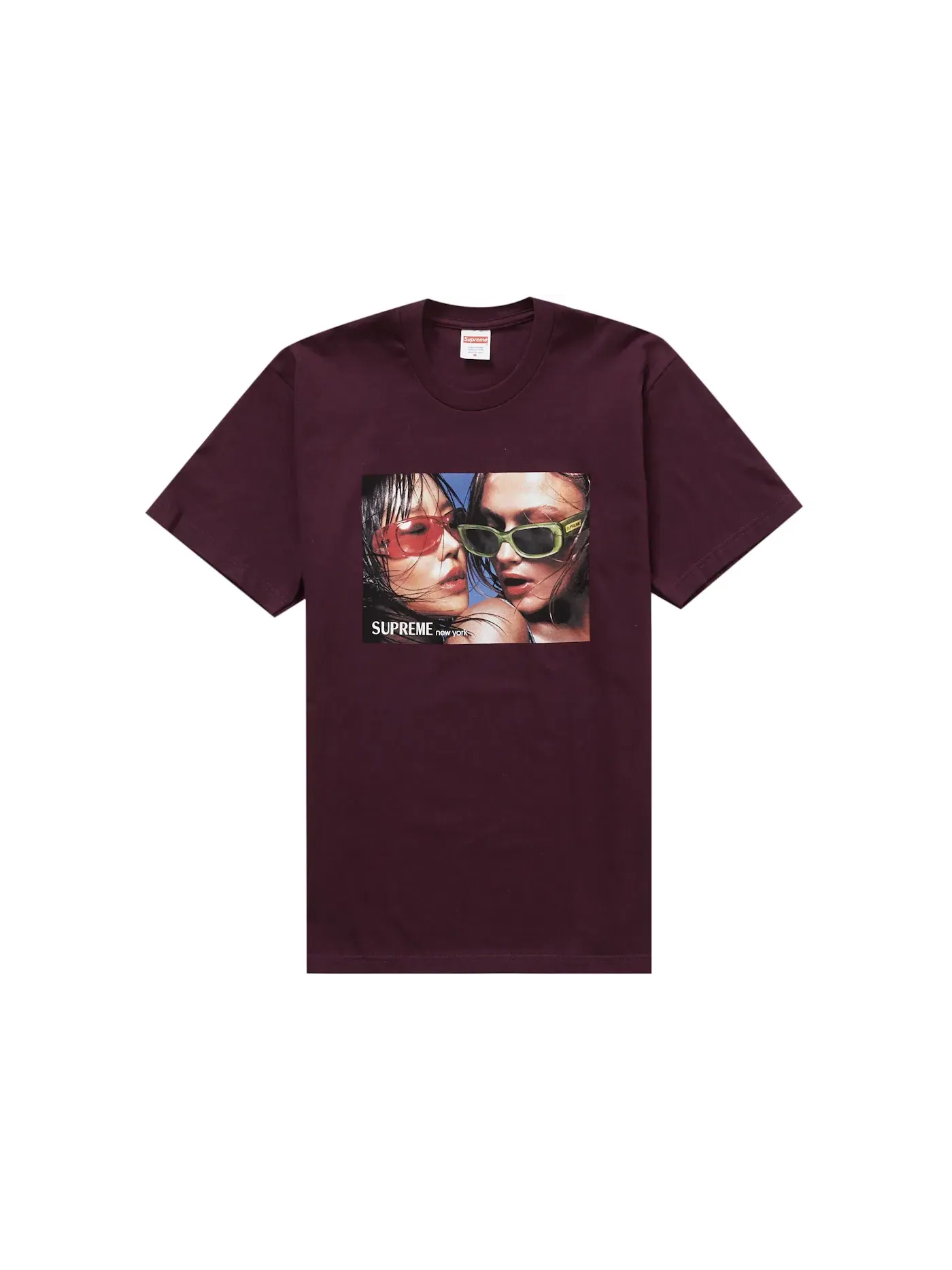 Мужская футболка с принтом Supreme Tee — изображение 1 из 1, фиолетовый