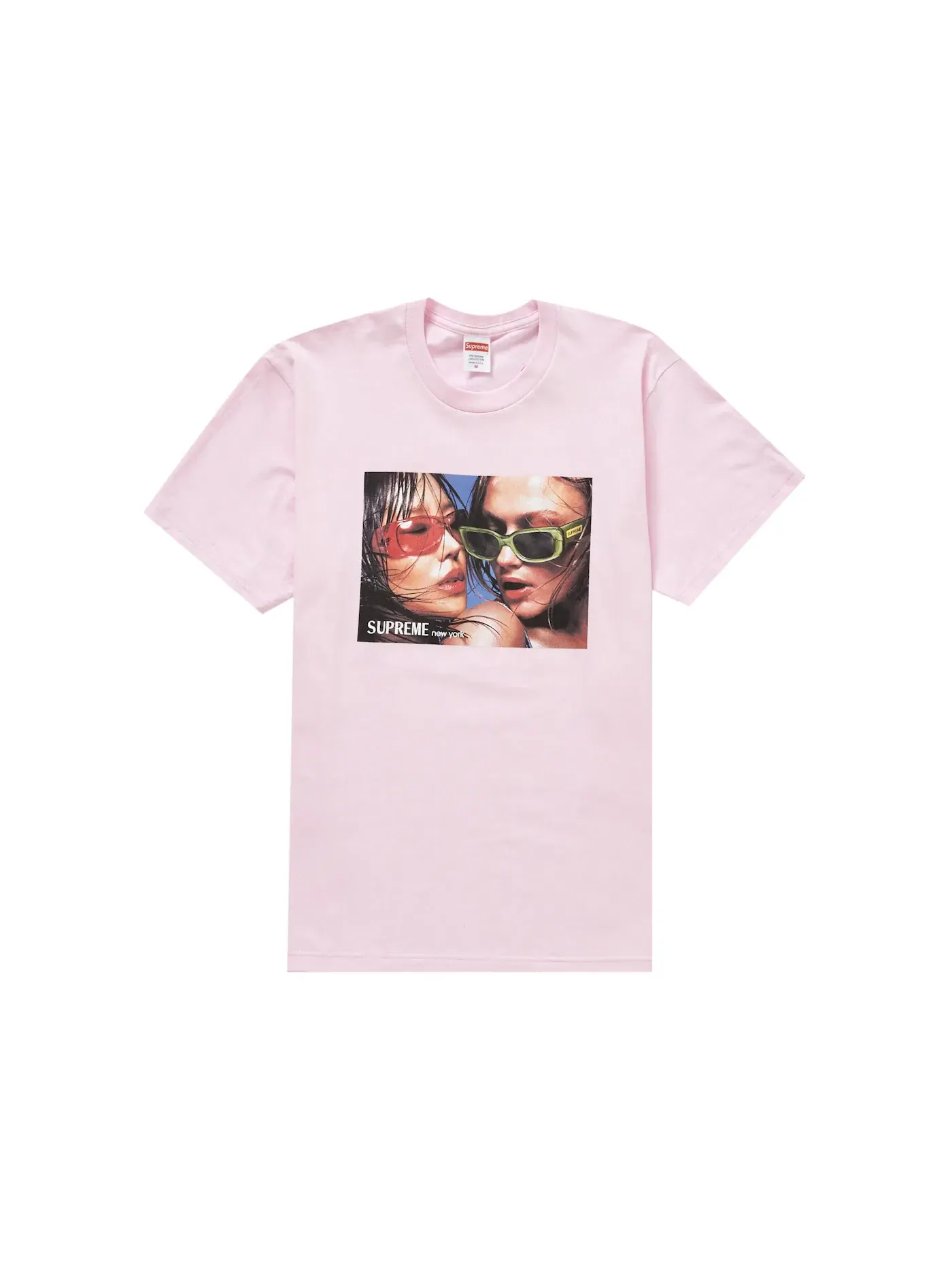 Мужская футболка с принтом Supreme Tee — изображение 1 из 1, розовый