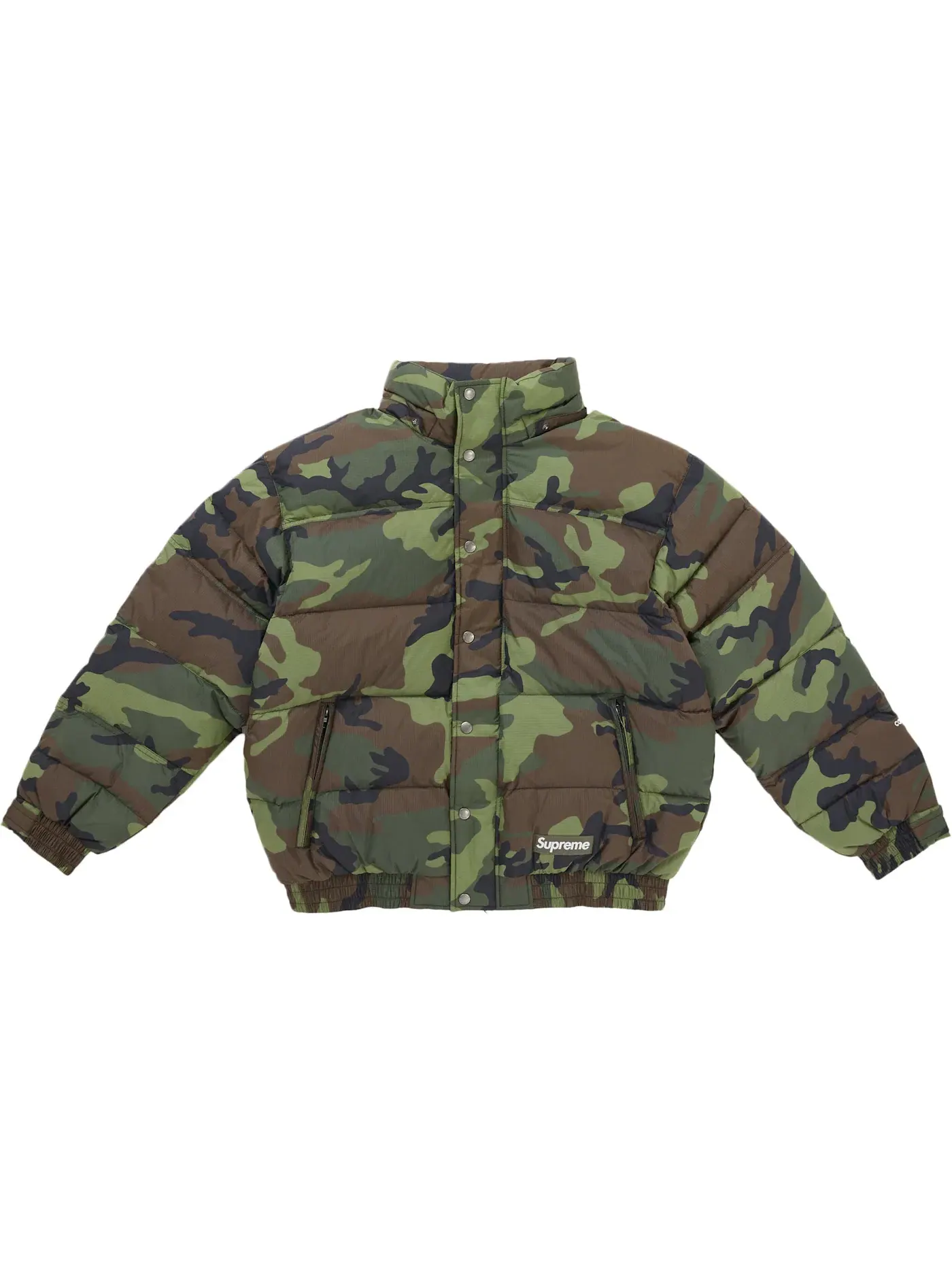 Мужская пуховая куртка-пуховик с капюшоном-маской Woodland Camo Supreme — изображение 4 из 5