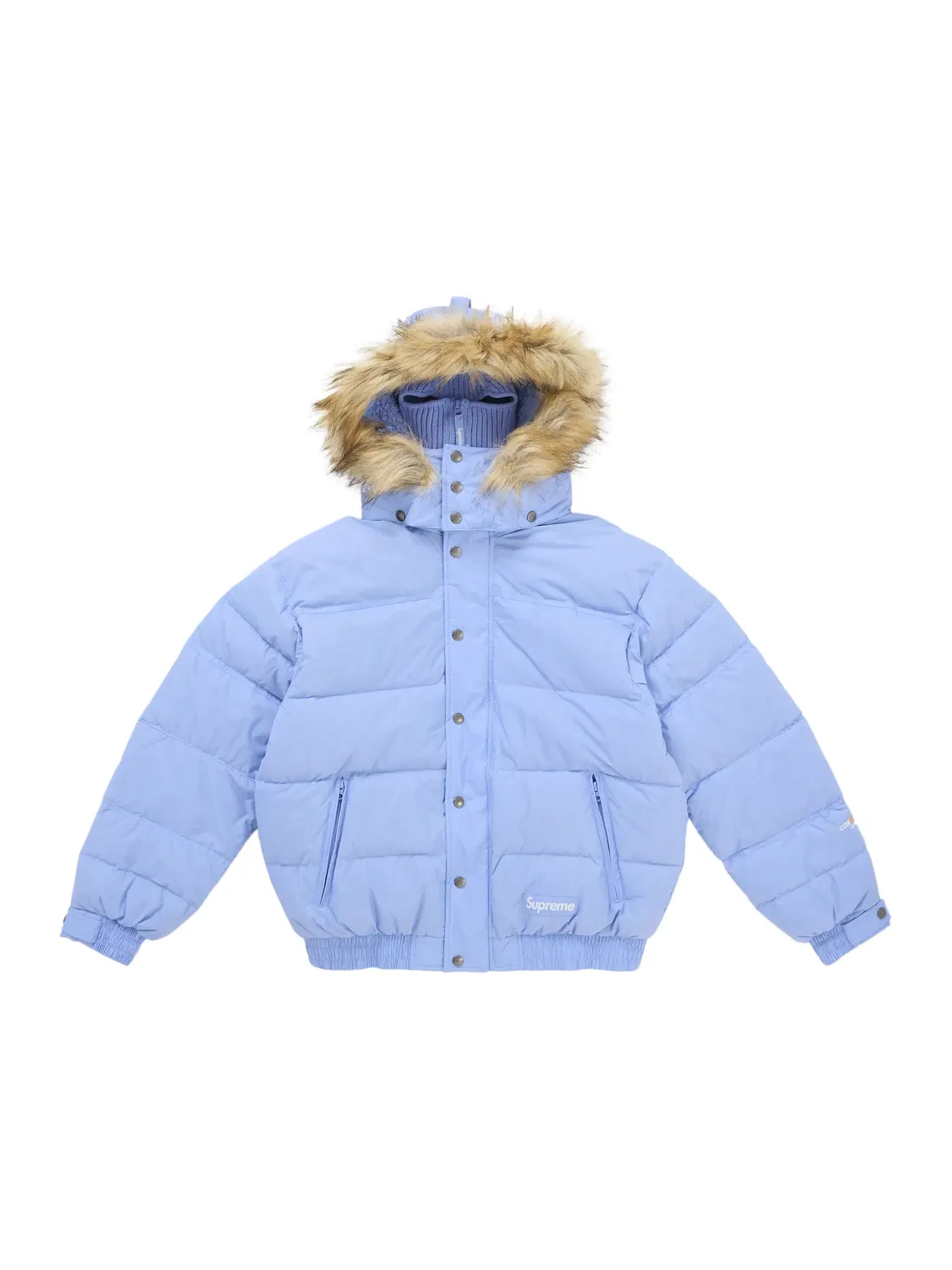 Мужская куртка-пуховик с капюшоном-маской Supreme Jacket — изображение 1 из 4, светлый синий