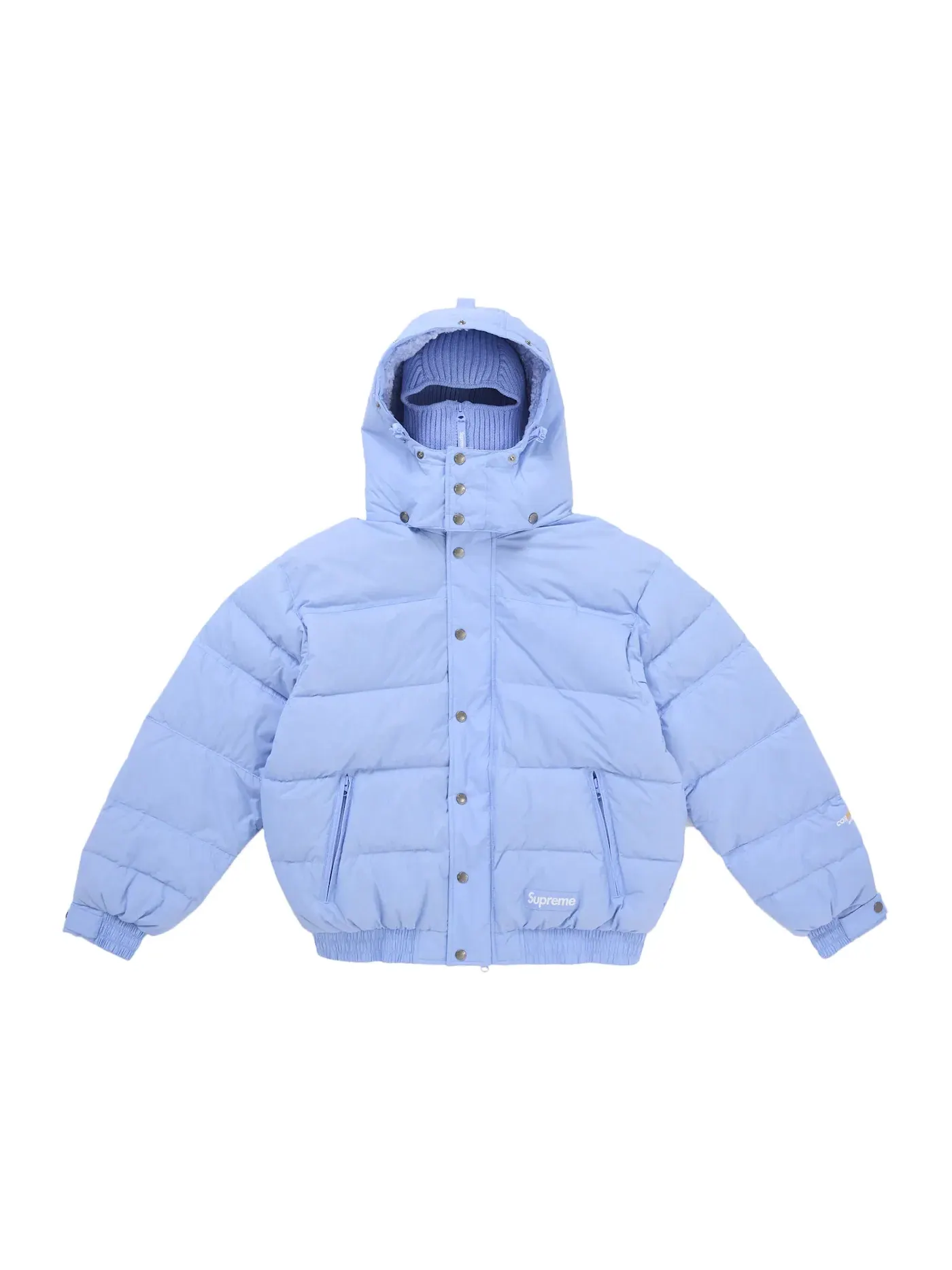 Мужская куртка-пуховик с капюшоном-маской Supreme Jacket — изображение 2 из 4, светлый синий