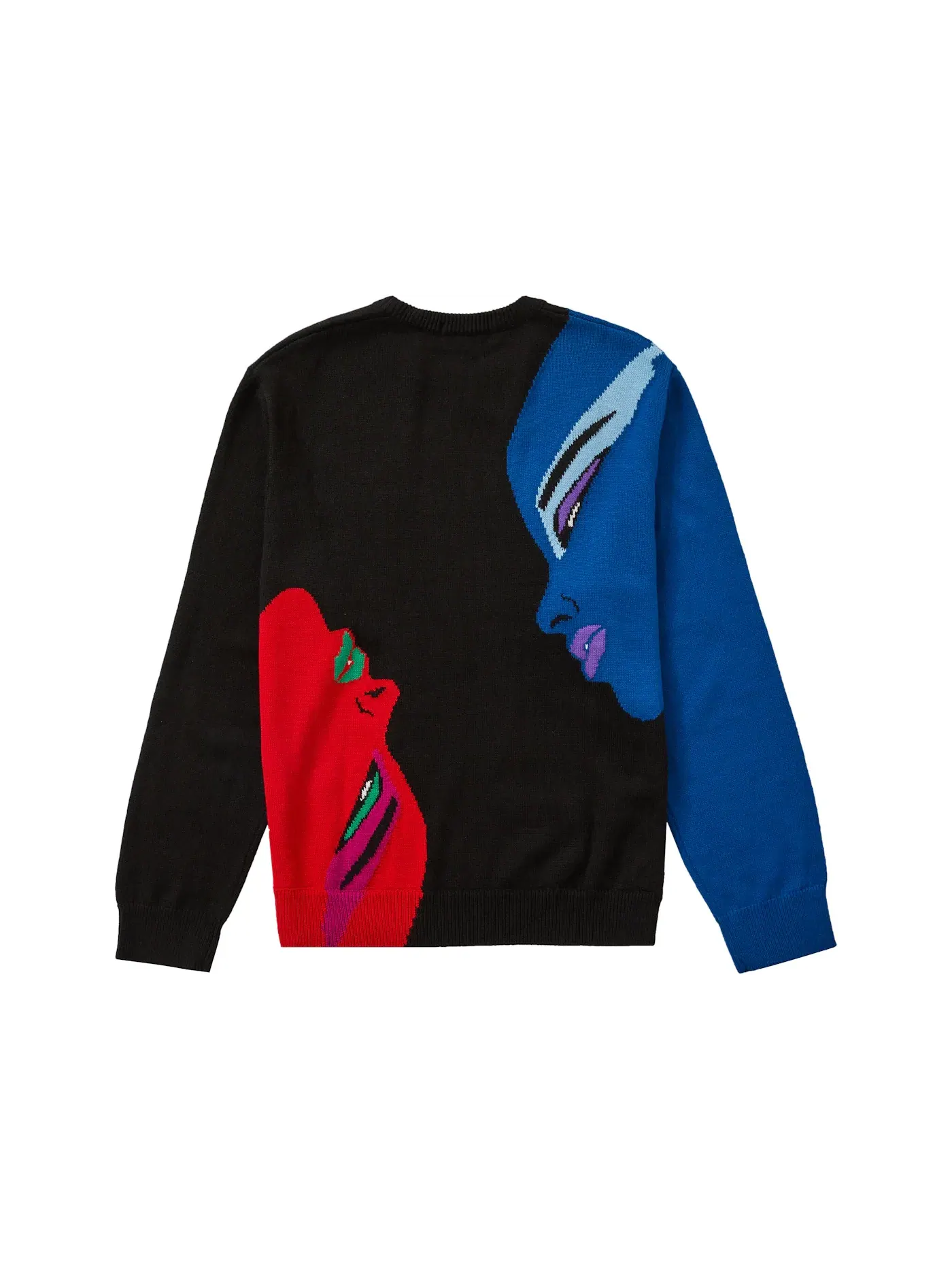 Мужской свитер с принтом Supreme Faces Sweater Supreme — изображение 2 из 2, черный