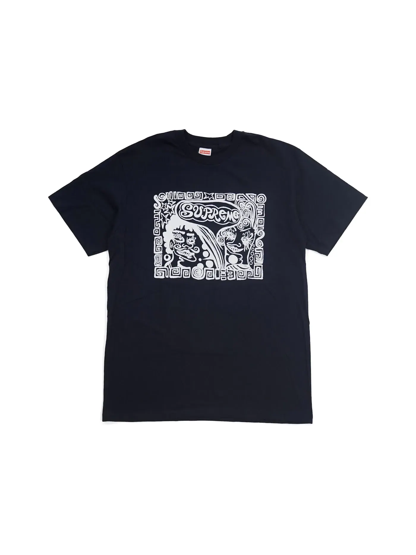 Мужская футболка с принтом Supreme Navy — изображение 1 из 1