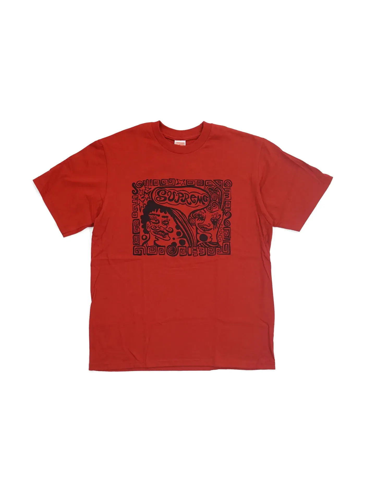 Мужская футболка с принтом Supreme Tee — изображение 1 из 1, красный