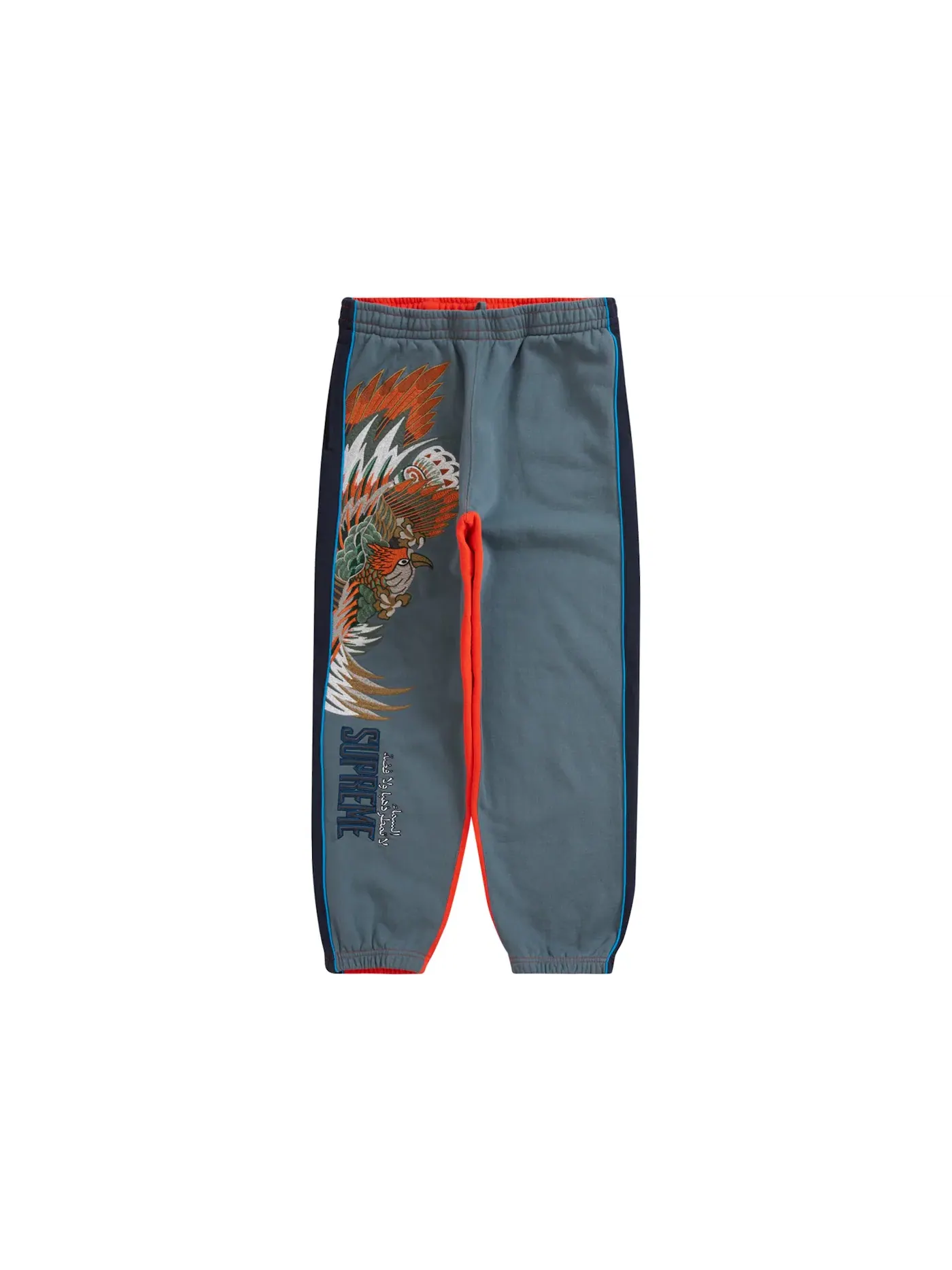 Мужские спортивные штаны с принтом Sweatpant Supreme — изображение 1 из 2, серый