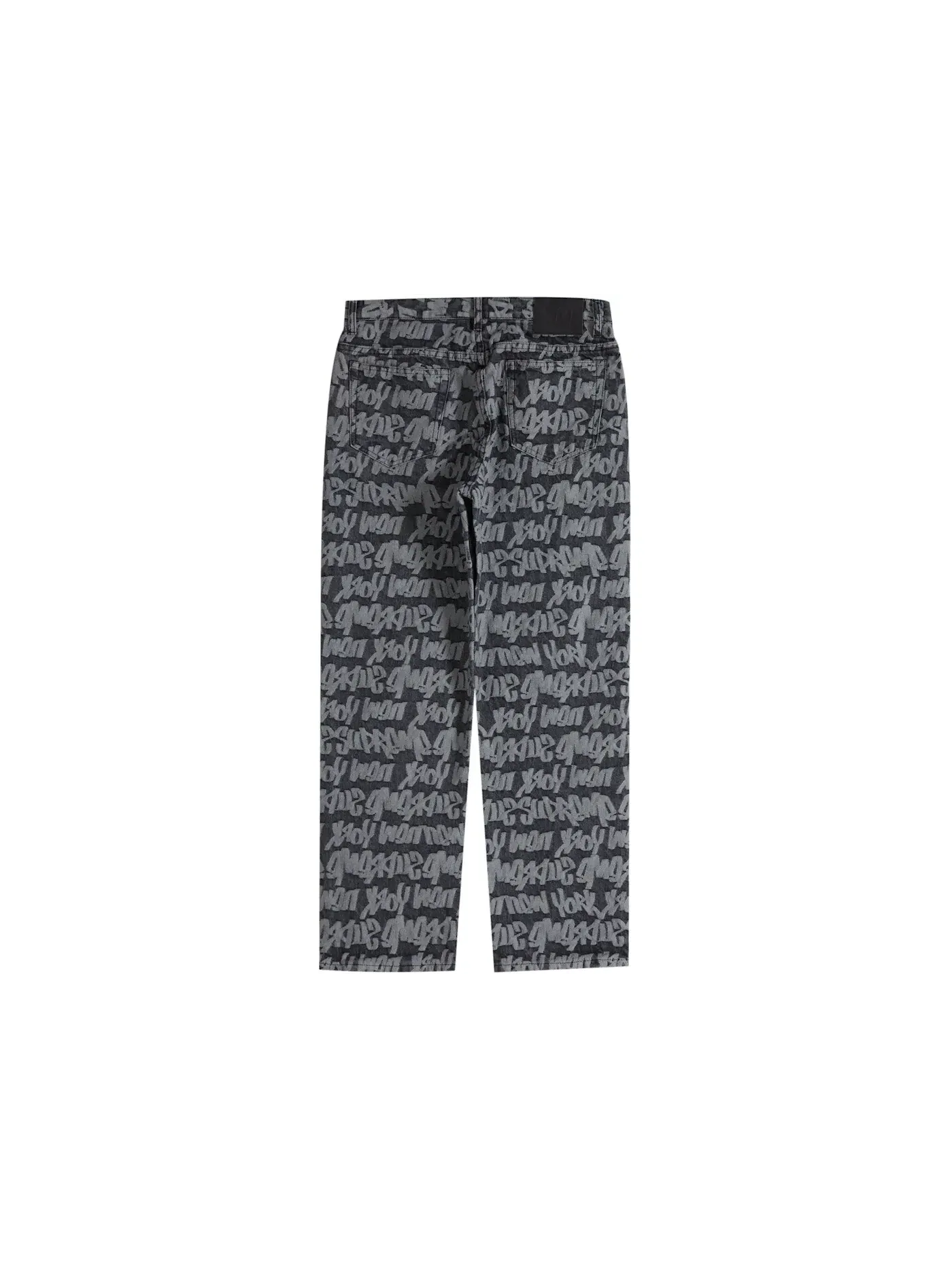 Мужские джинсы с принтом Supreme Fat Tip Jacquard Regular Jean — изображение 2 из 2, черный