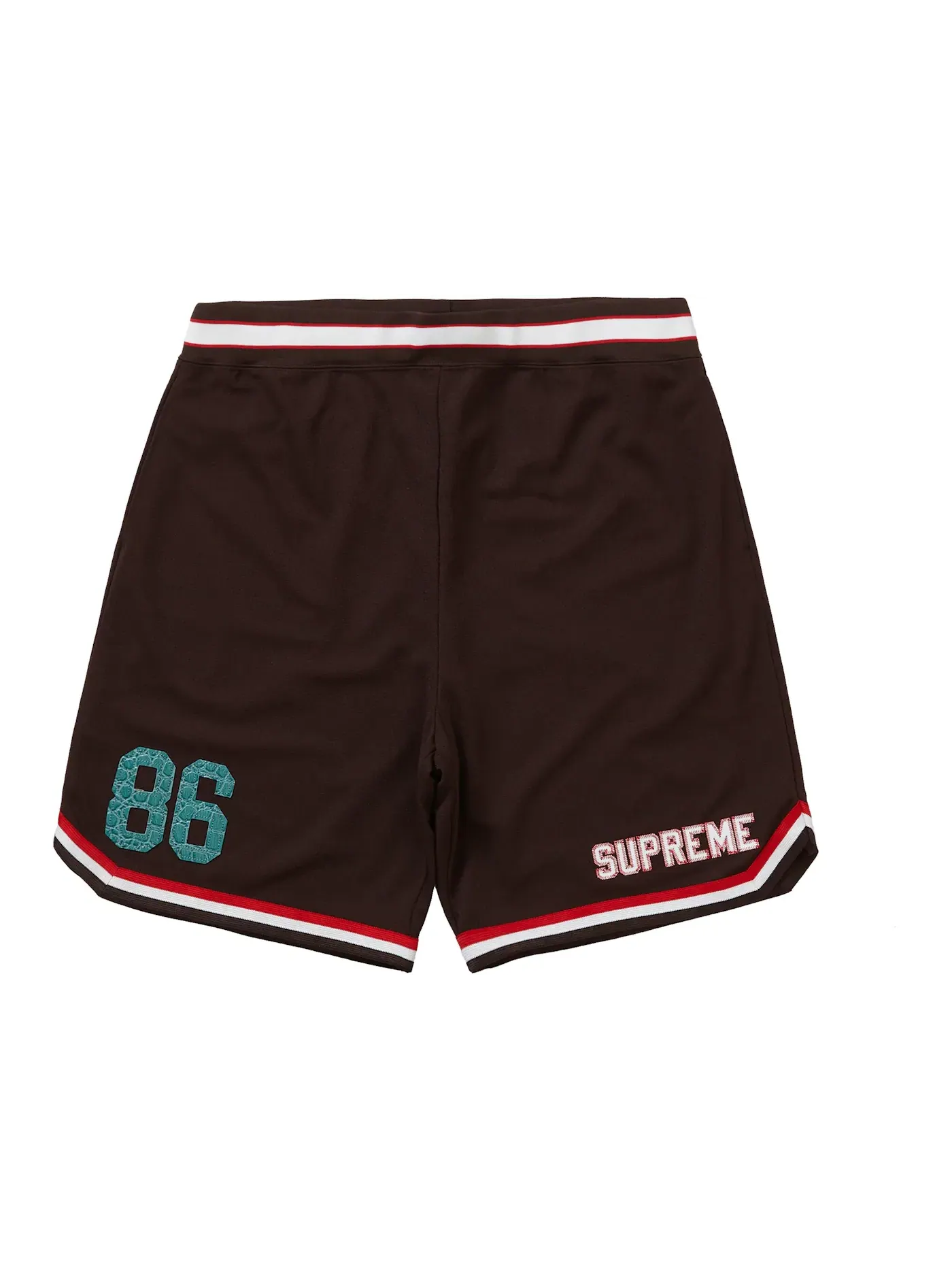 Мужские шорты Faux Croc Basketball Supreme — изображение 1 из 2, коричневый