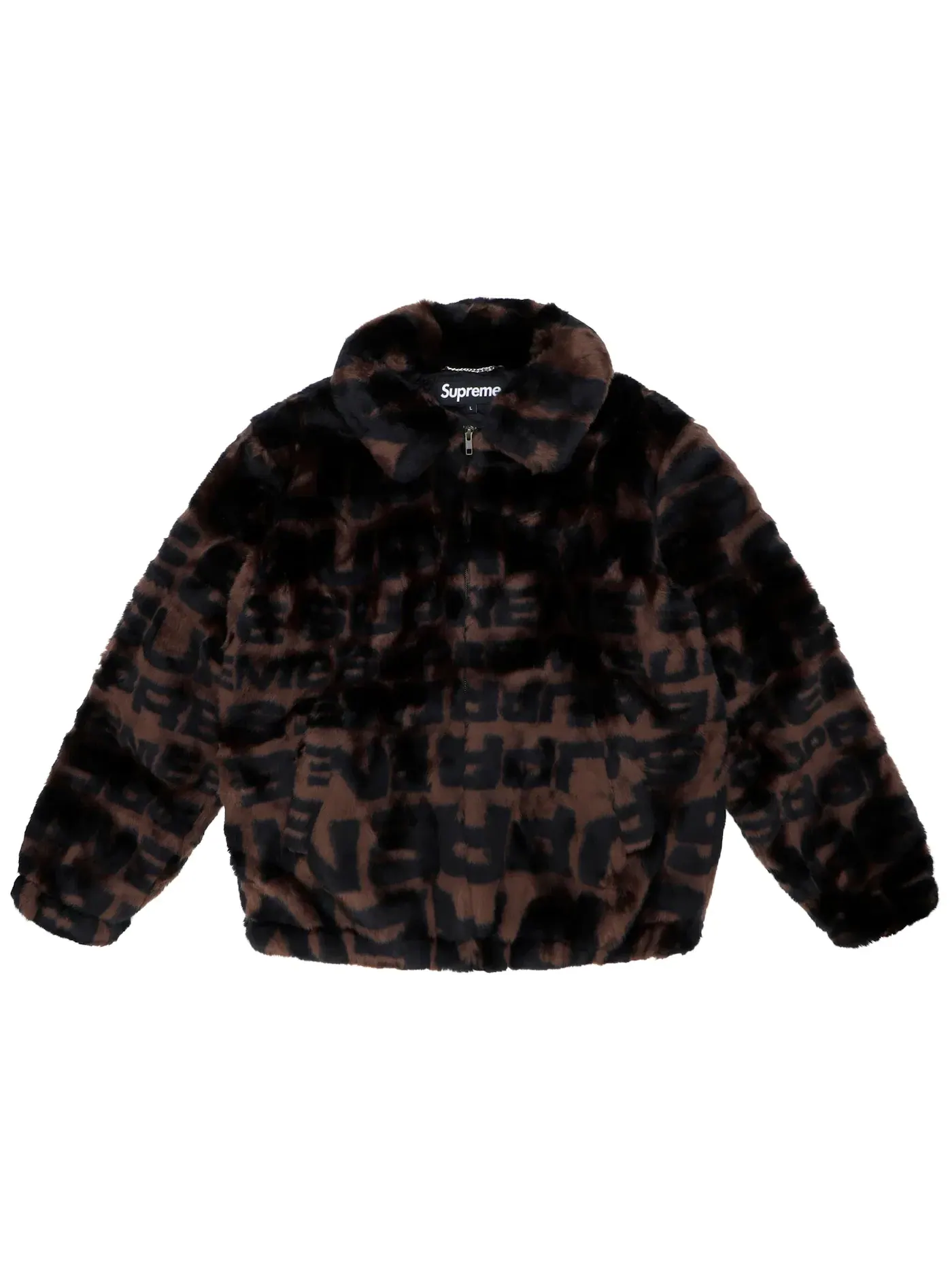 Мужская куртка-бомбер из искусственного меха Repeater Bomber Supreme — изображение 1 из 3, коричневый