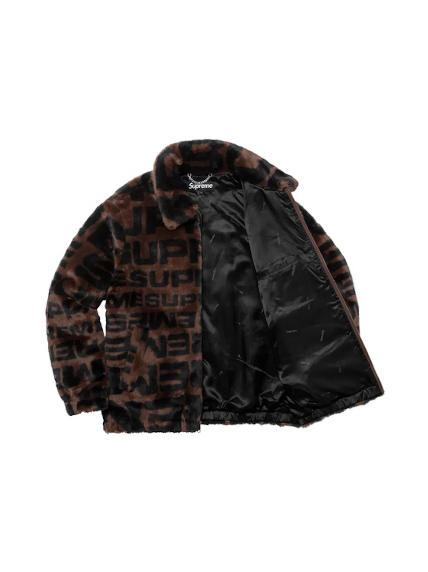 Мужская куртка-бомбер из искусственного меха Repeater Bomber Supreme — изображение 2 из 3, коричневый