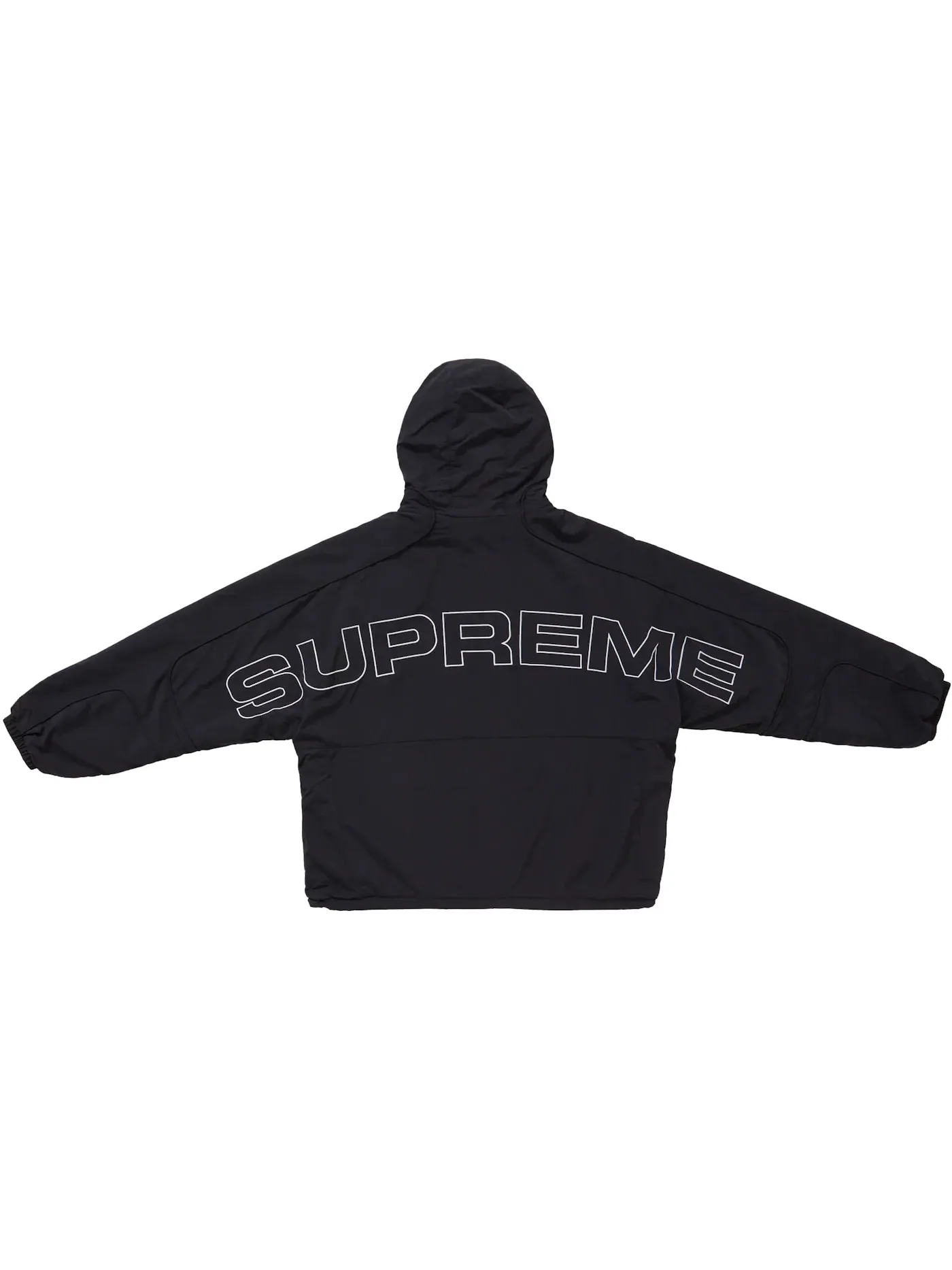 Мужская куртка с капюшоном из искусственного меха двусторонняя Supreme Jacket — изображение 2 из 5, черный