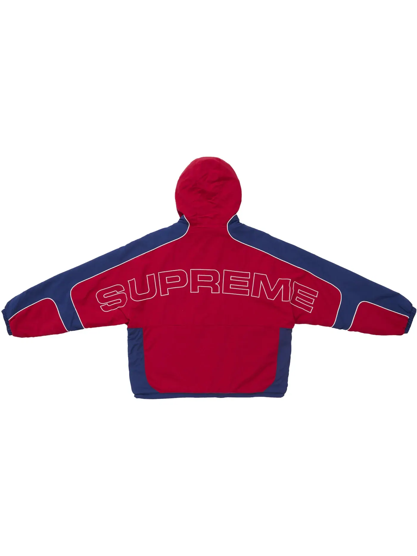 Мужская куртка из искусственного меха с капюшоном reversible Jacket Supreme — изображение 2 из 4, красный