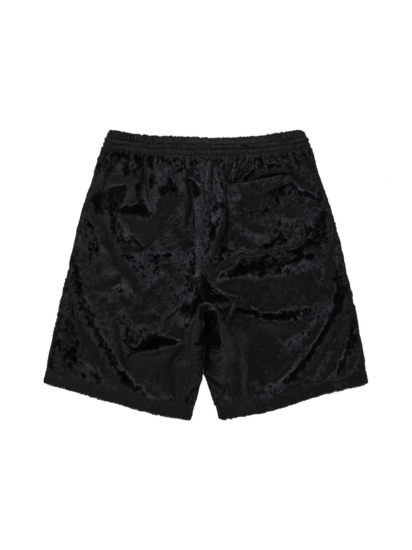 Мужские шорты из искусственного меха Short Supreme — изображение 2 из 2, черный