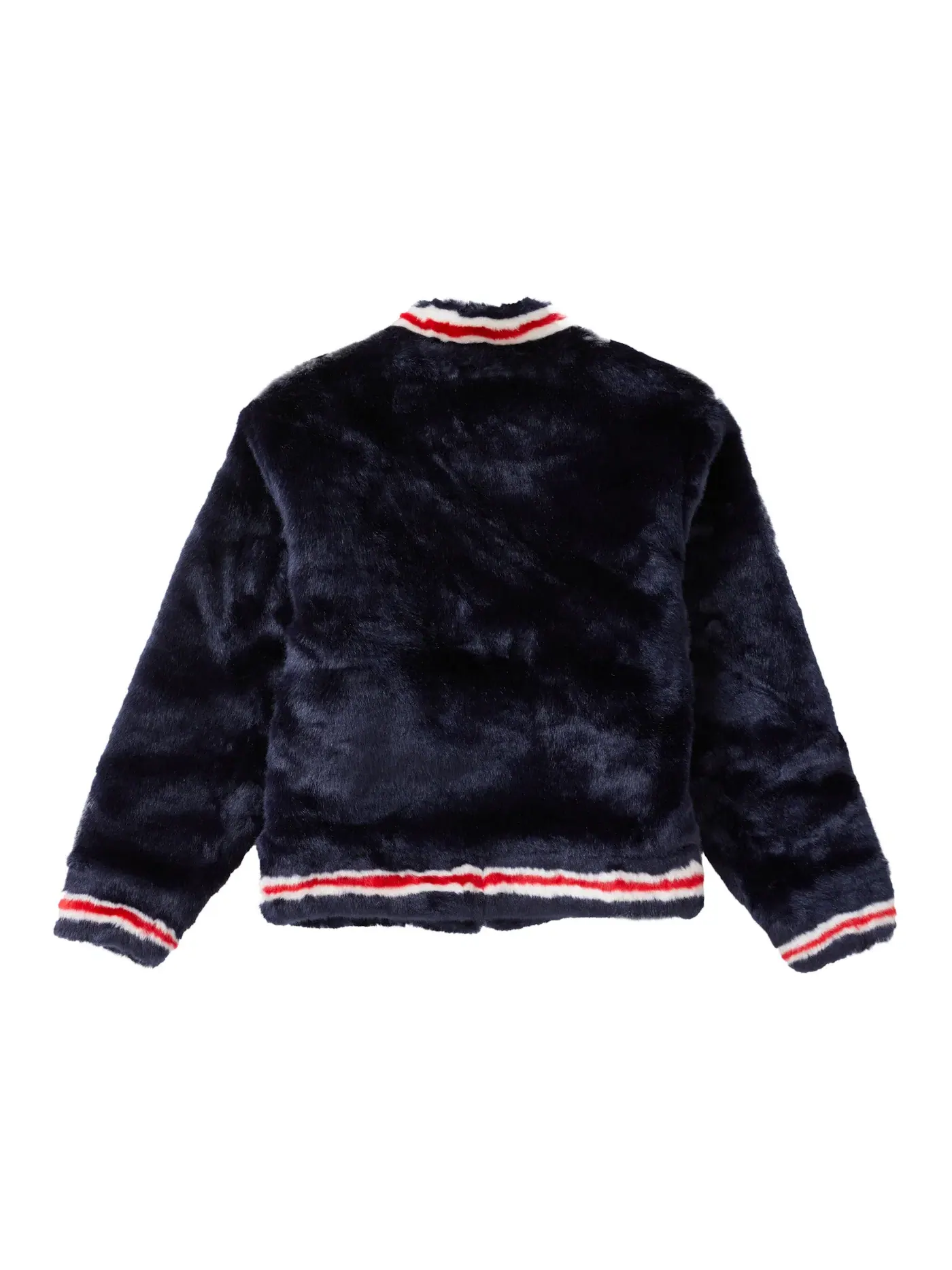 Мужская куртка-бомбер с искусственным мехом Supreme Varsity Jacket — изображение 2 из 3, темно-синий