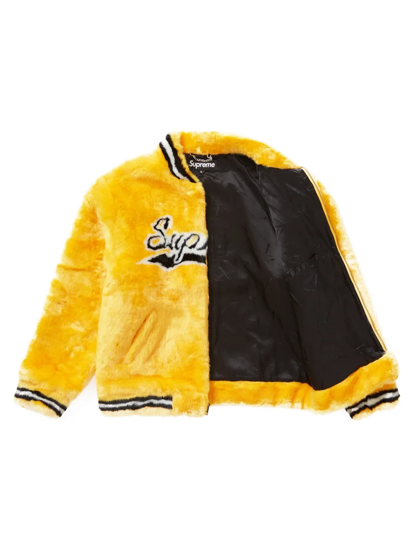 Мужская куртка-бомбер Supreme Varsity Jacket — изображение 3 из 3, желтый