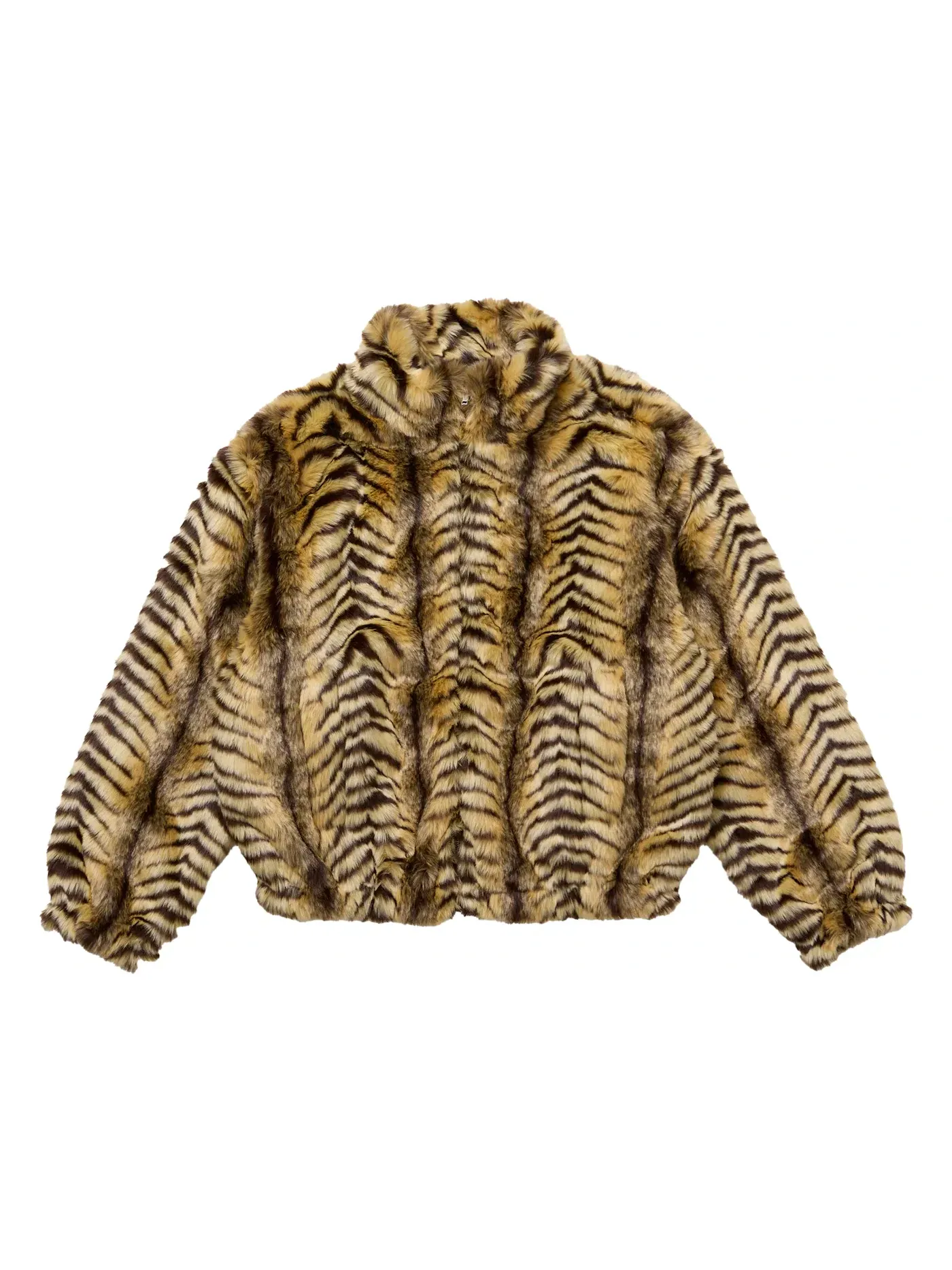 Мужская куртка-бомбер с искусственным мехом Supreme Faux Fur WINDSTOPPER Bomber Jacket — изображение 1 из 3, бежевый