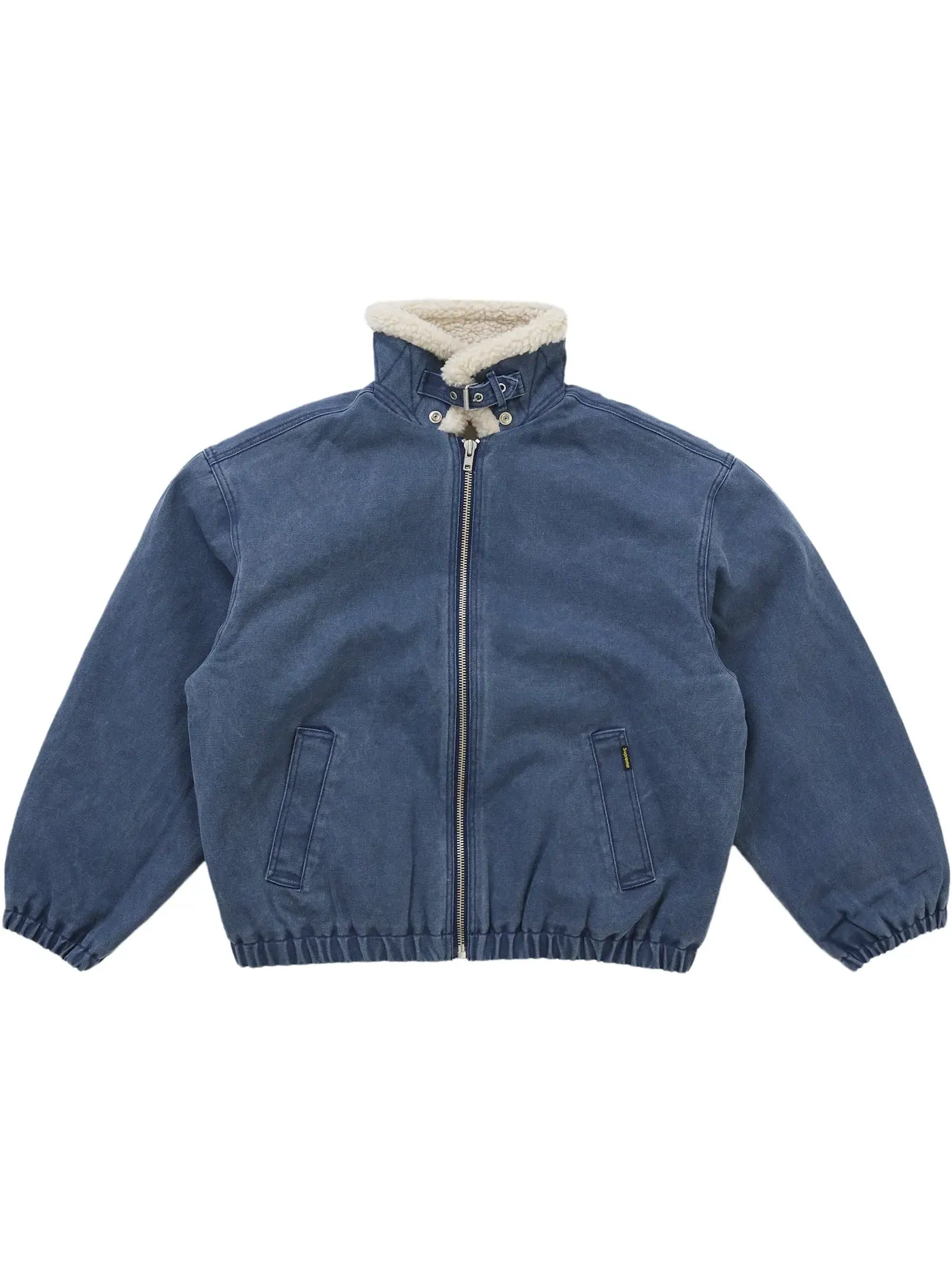 Мужская куртка-бомбер с искусственным мехом Supreme Jacket (FW25) — изображение 1 из 3, темно-синий