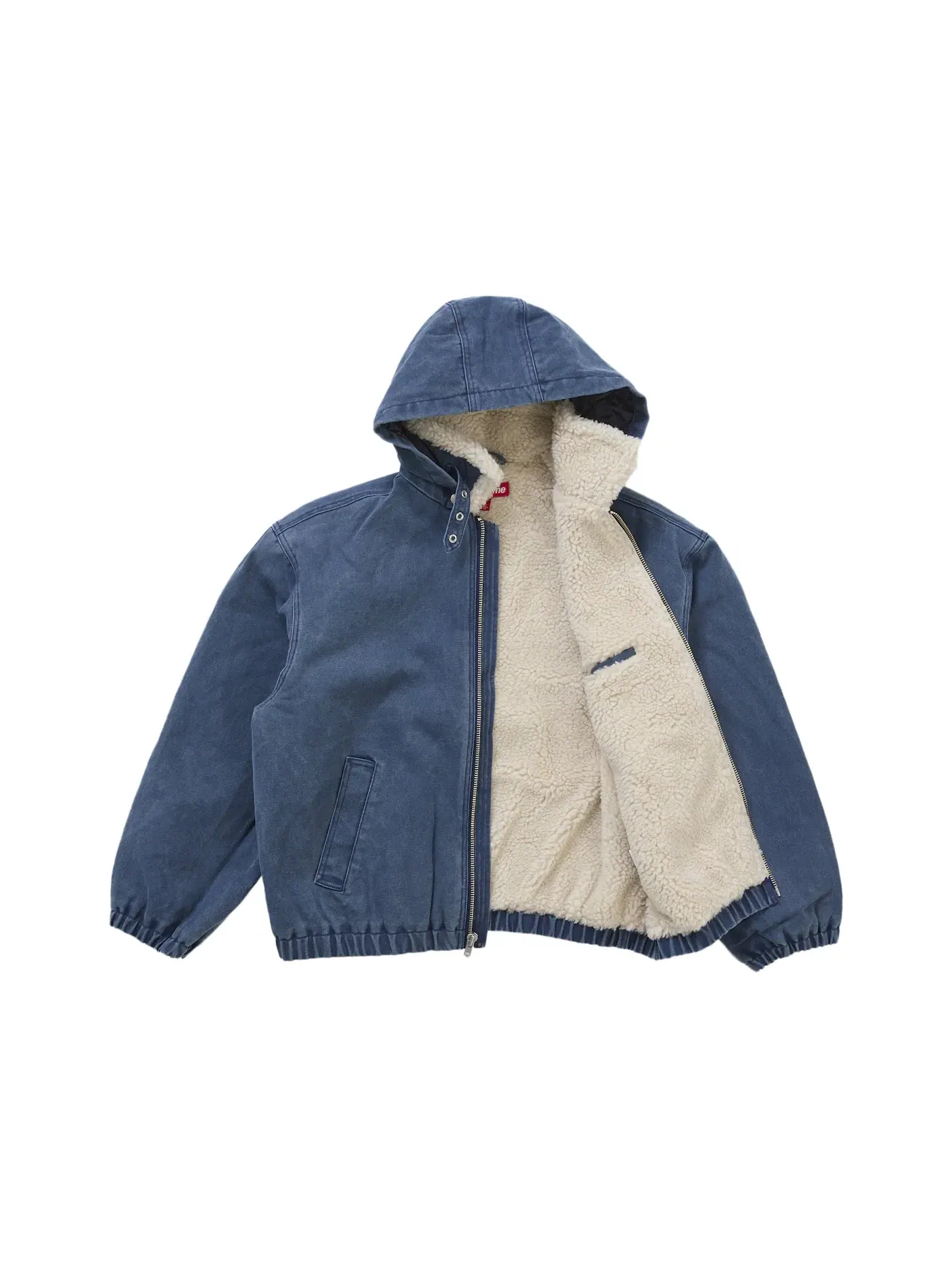 Мужская куртка-бомбер с искусственным мехом Supreme Jacket (FW25) — изображение 2 из 3, темно-синий