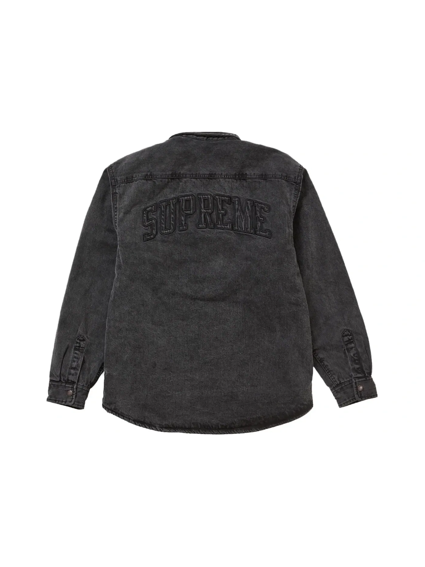 Мужская рубашка с подкладкой из искусственного овчины Supreme Shirt — изображение 3 из 3, черный джинсовый синий