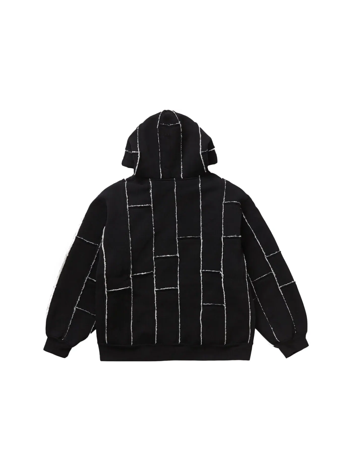Мужская худи с меховой отделкой Supreme Sweatshirt — изображение 3 из 3, черный