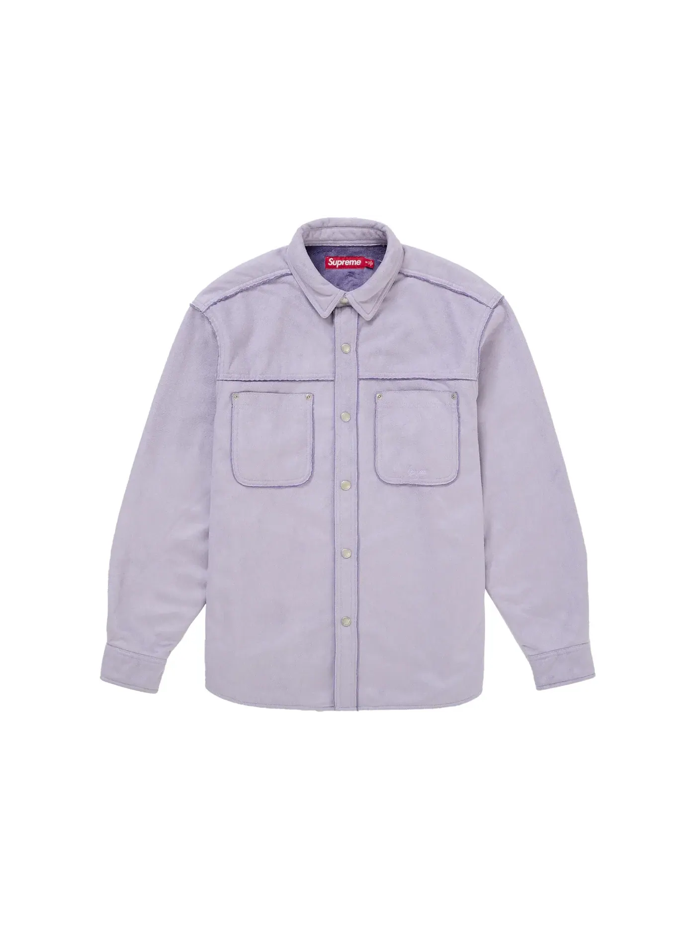 Мужская рубашка из замши Supreme Shirt — изображение 1 из 3, фиолетовый