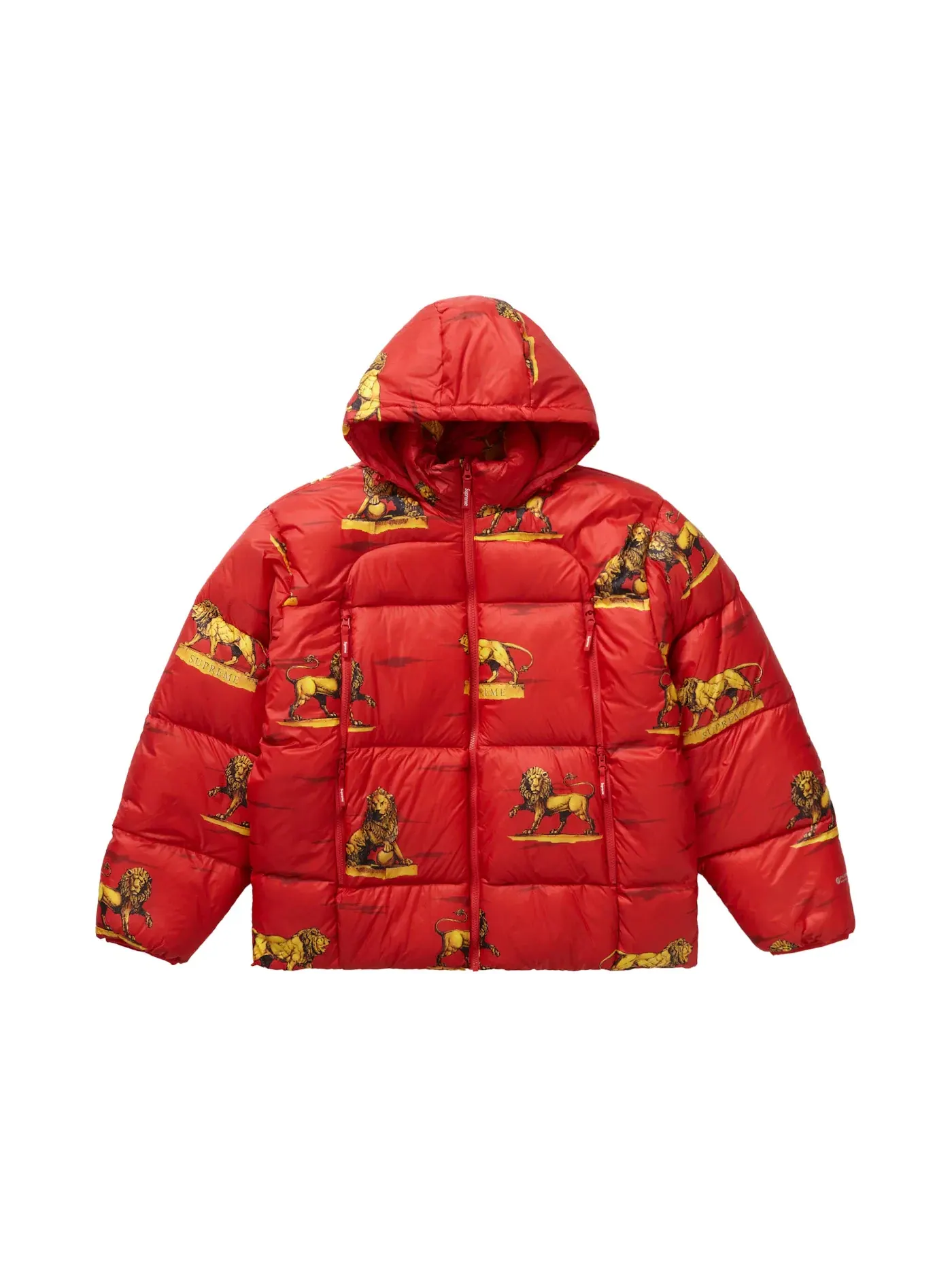 Мужская куртка-пуховик с принтом Supreme Lions Jacket, Lions — изображение 1 из 5