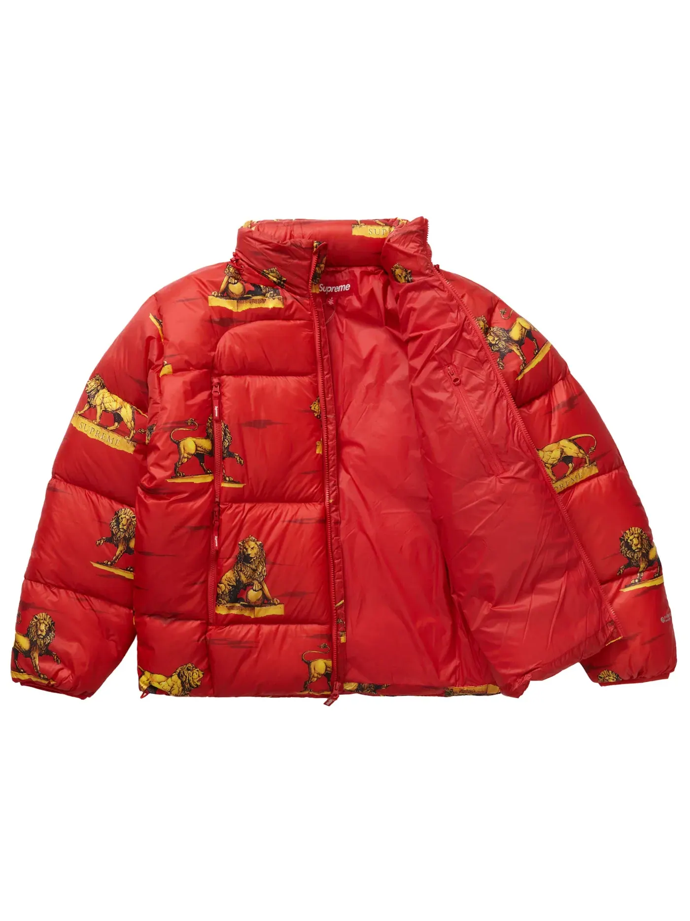 Мужская куртка-пуховик с принтом Supreme Lions Jacket, Lions — изображение 4 из 5