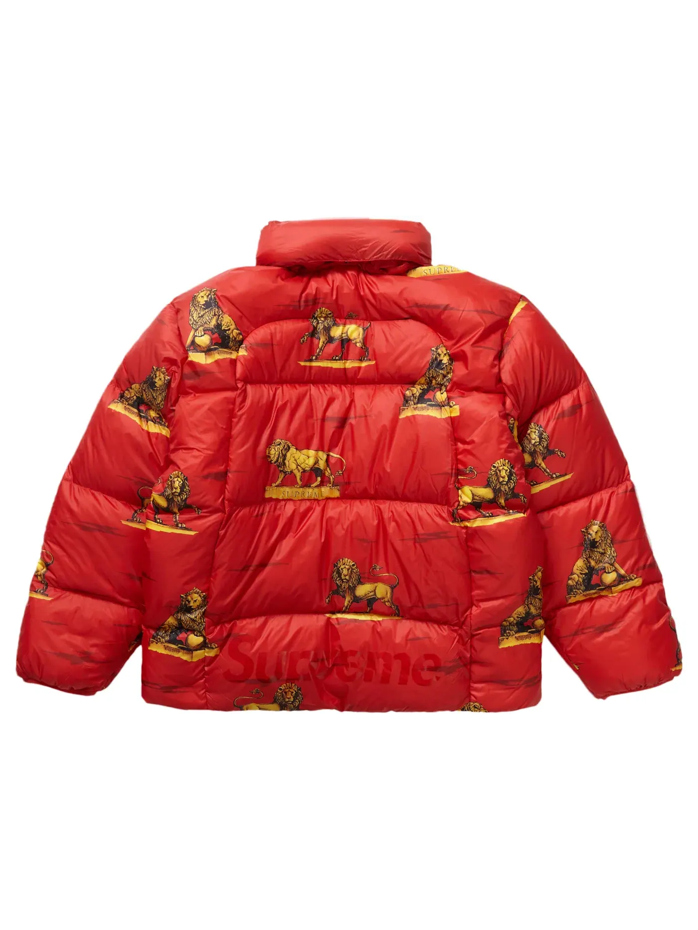 Мужская куртка-пуховик с принтом Supreme Lions Jacket, Lions — изображение 5 из 5