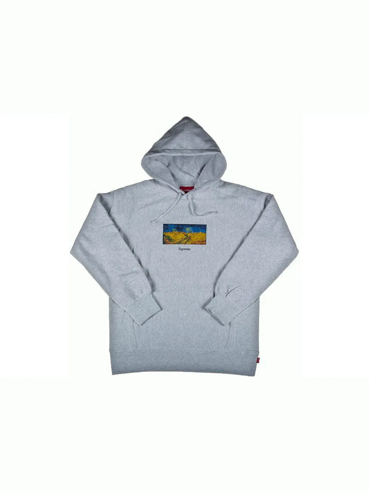 Мужская худи с капюшоном Supreme Sweatshirt — изображение 1 из 1, серый