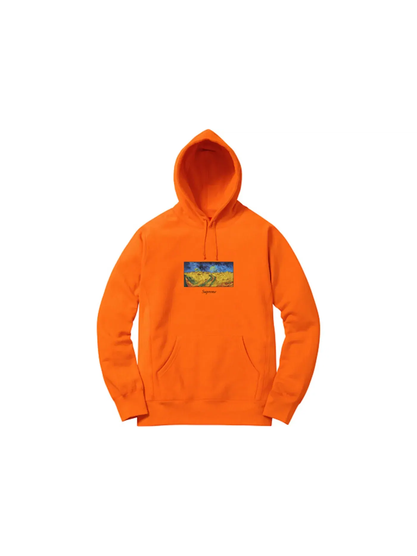 Мужская худи с капюшоном Supreme Sweatshirt — изображение 1 из 1, оранжевый