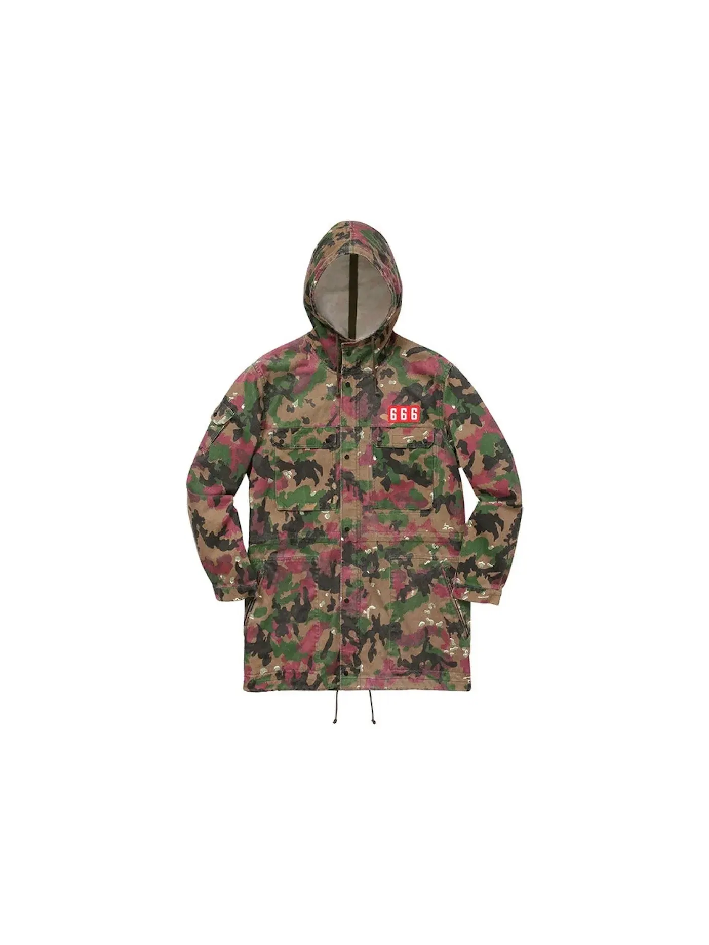 Мужская куртка-парка с камуфляжным принтом Supreme, Swiss Camo — изображение 1 из 1