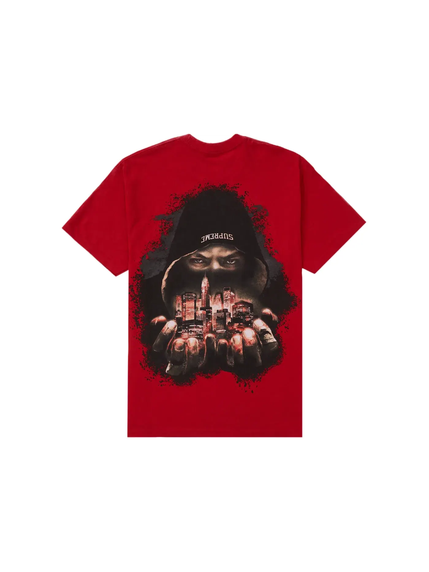 Мужская футболка с принтом Supreme Tee — изображение 1 из 2, красный