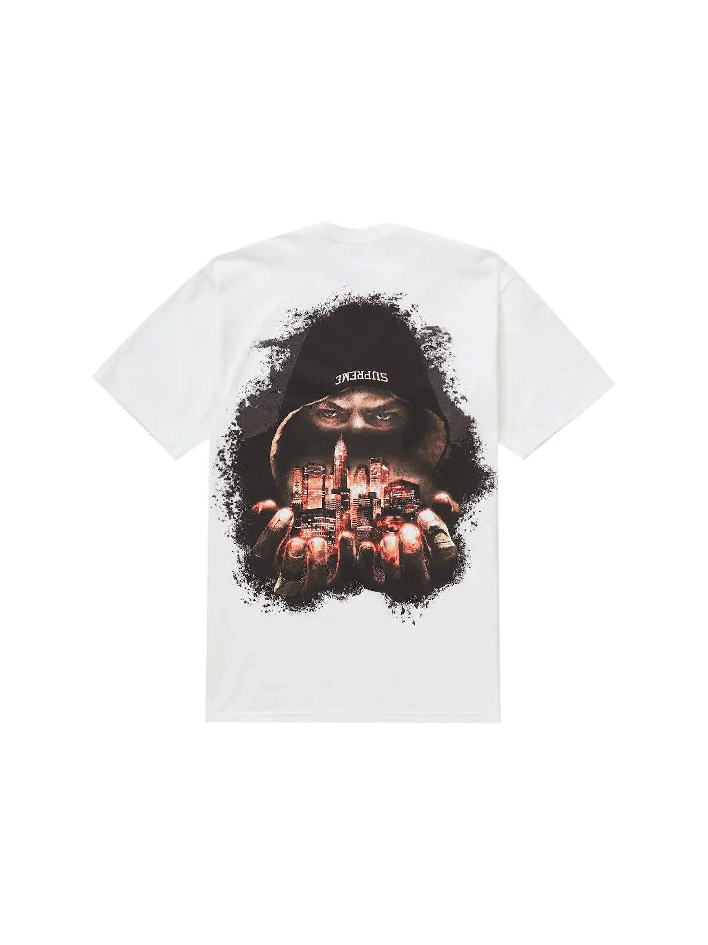 Мужская футболка с принтом Supreme Fighter Tee — изображение 1 из 2, белый
