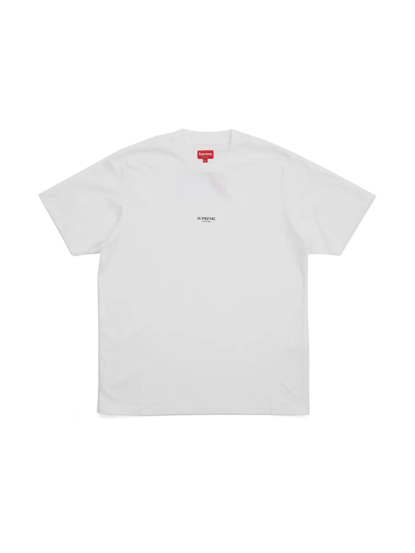 Мужская футболка с принтом Supreme First & Best Tee — изображение 1 из 1, белый