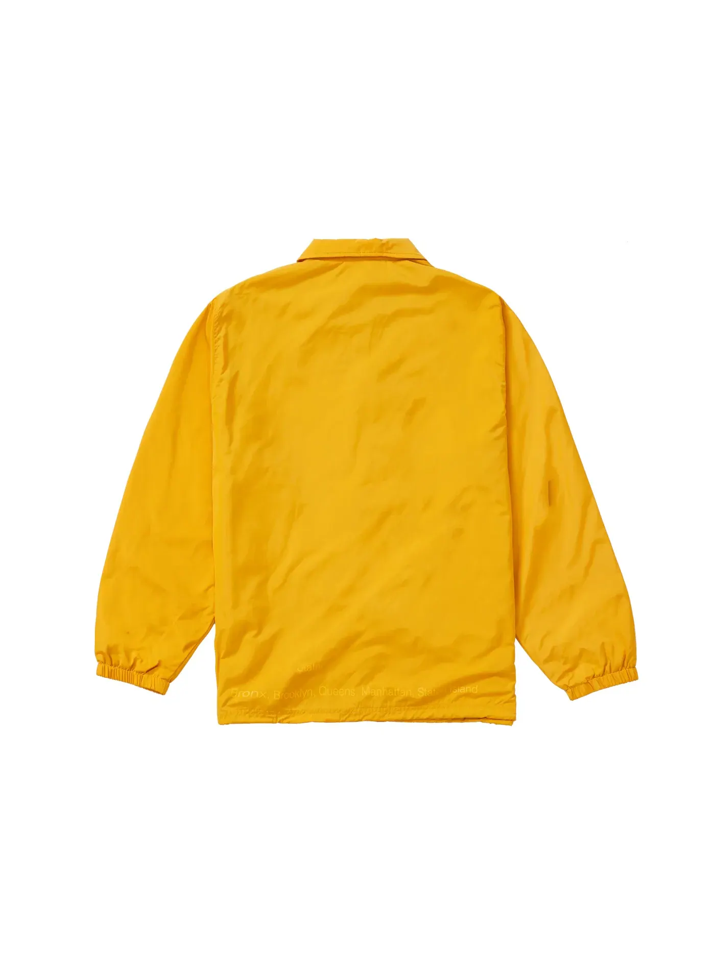 Мужская куртка с принтом Supreme Five Boroughs Coaches Jacket — изображение 2 из 2, желтый