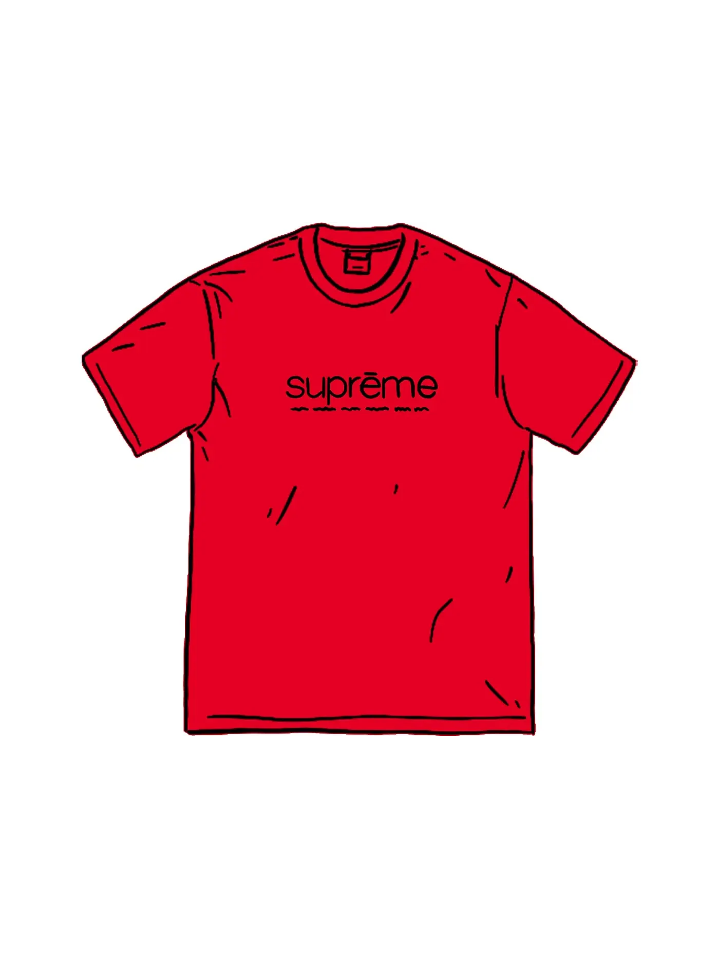 Мужская футболка с принтом Supreme Five Boroughs Tee — изображение 1 из 1, красный